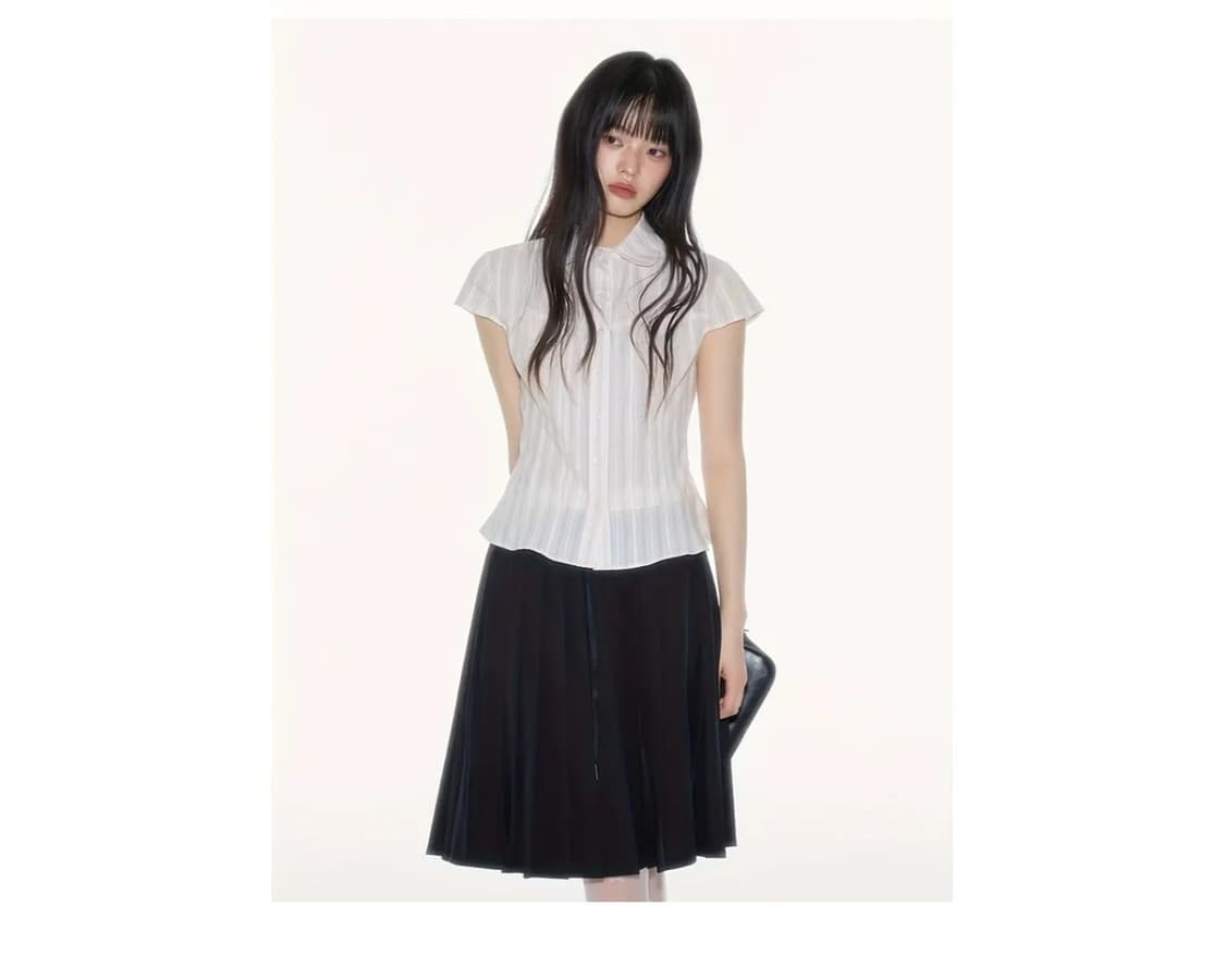 입자마자 분위기 여신되는 반팔셔츠✨️🦋 상품이미지4
