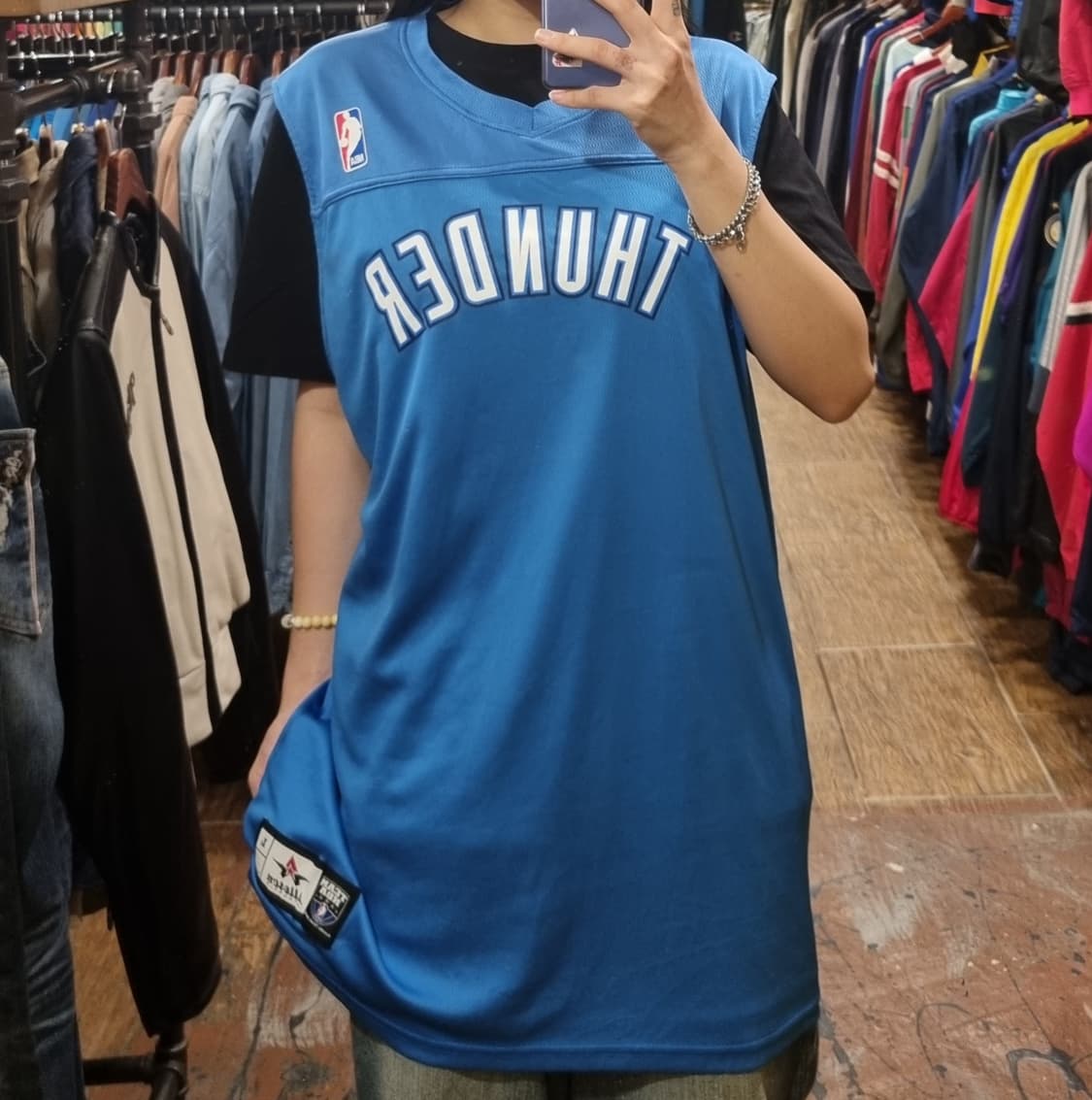 [Hi] NBA 농구나시 네이비 상품이미지5