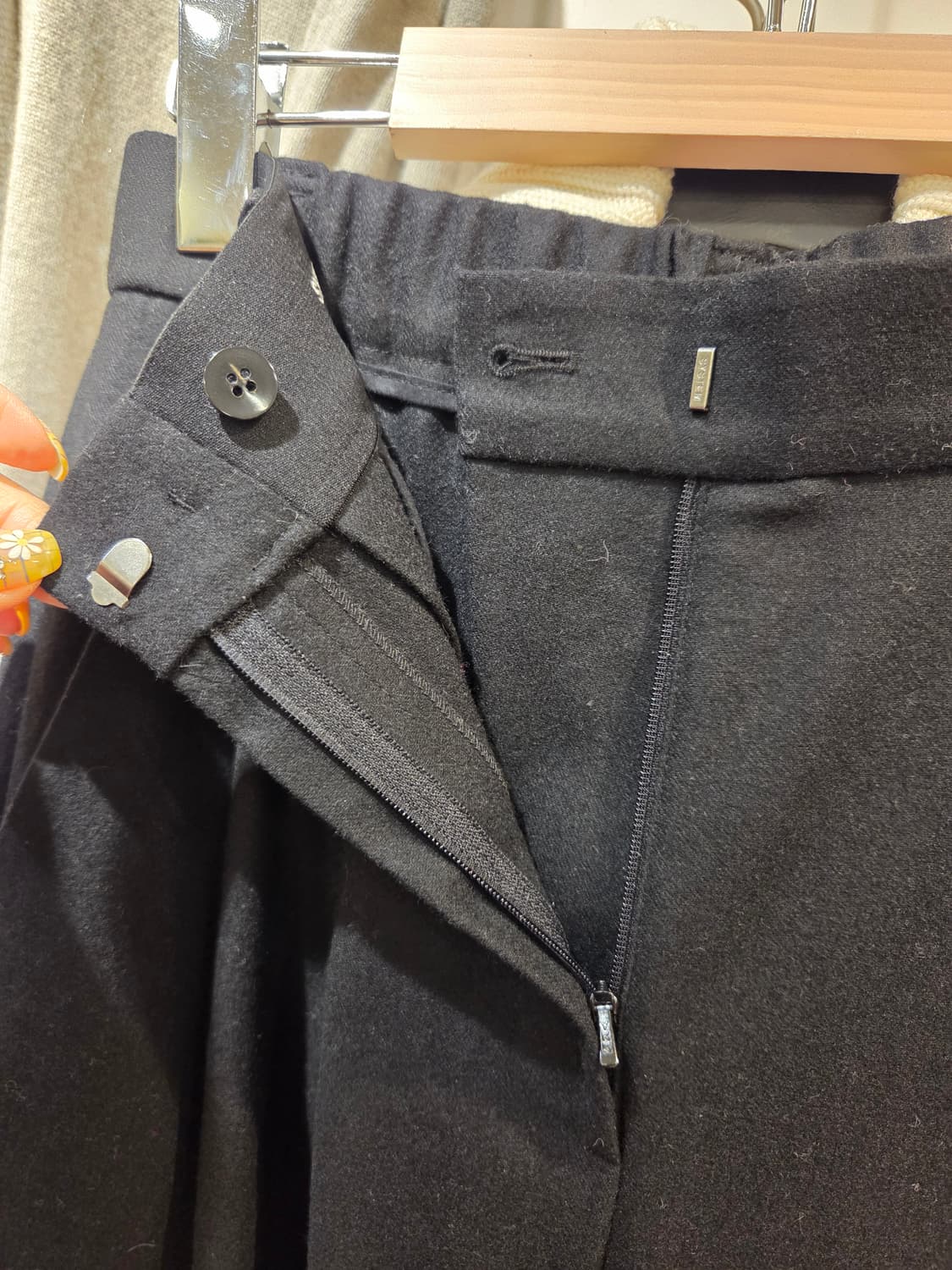 시스템 캐시미어 울 블랜드 슬렉스 상품이미지6