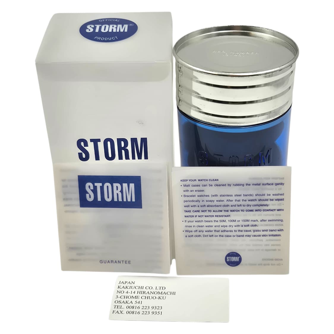 90s 영국 스톰 아쿠아 반구 팔찌 시계 상품이미지2
