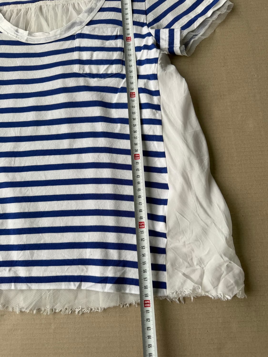 Sacai Luck 스트라이프 콤보 탑 상품이미지8