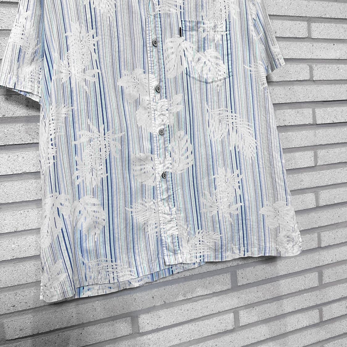 JPN VINTAGE 하와이안 셔츠 플라워 프린팅 디테일 상품이미지4