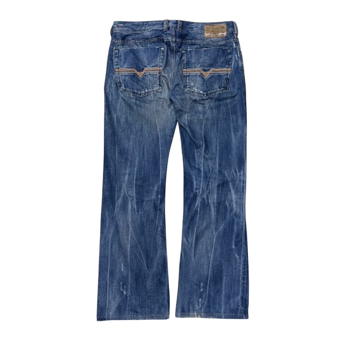 디젤 자티니 워싱 플레어 세미 부츠컷 데님팬츠 상품이미지5