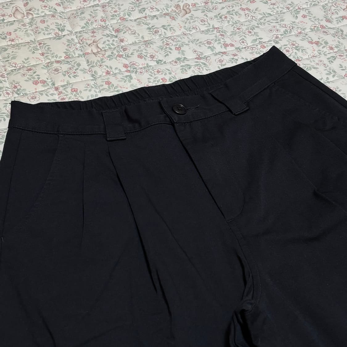 무인양품 가로세로 스트레치 치노 턱 와이드 팬츠 (새상품) 상품이미지2