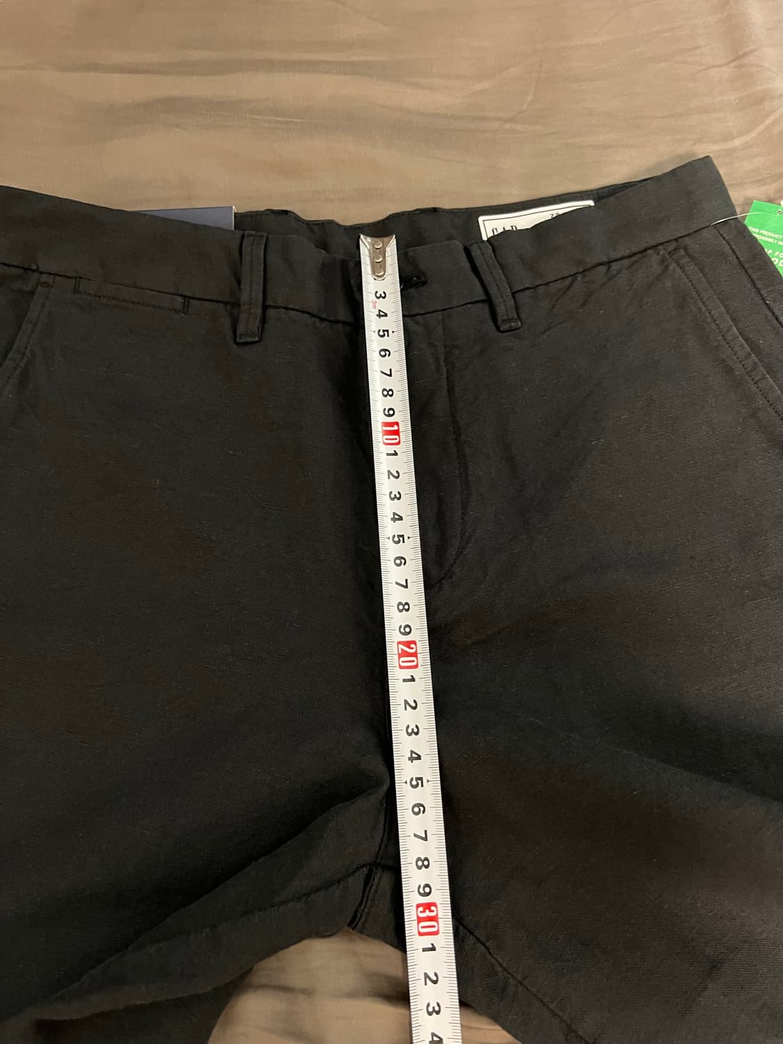 갭 GAP 린넨 반바지 프렙스터 검정 28 새제품 상품이미지8