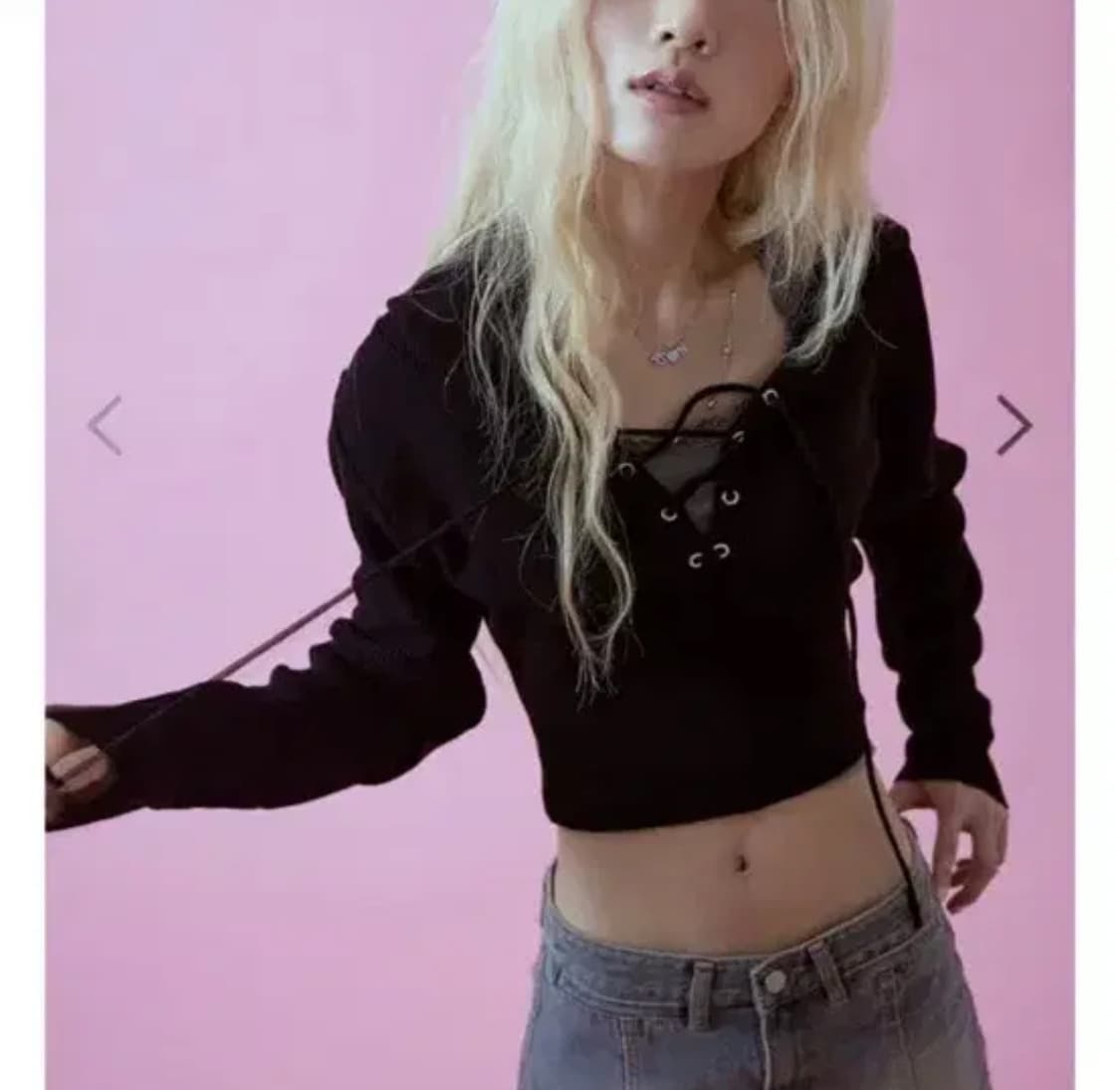 애즈온 코르셋 니트 상품이미지1