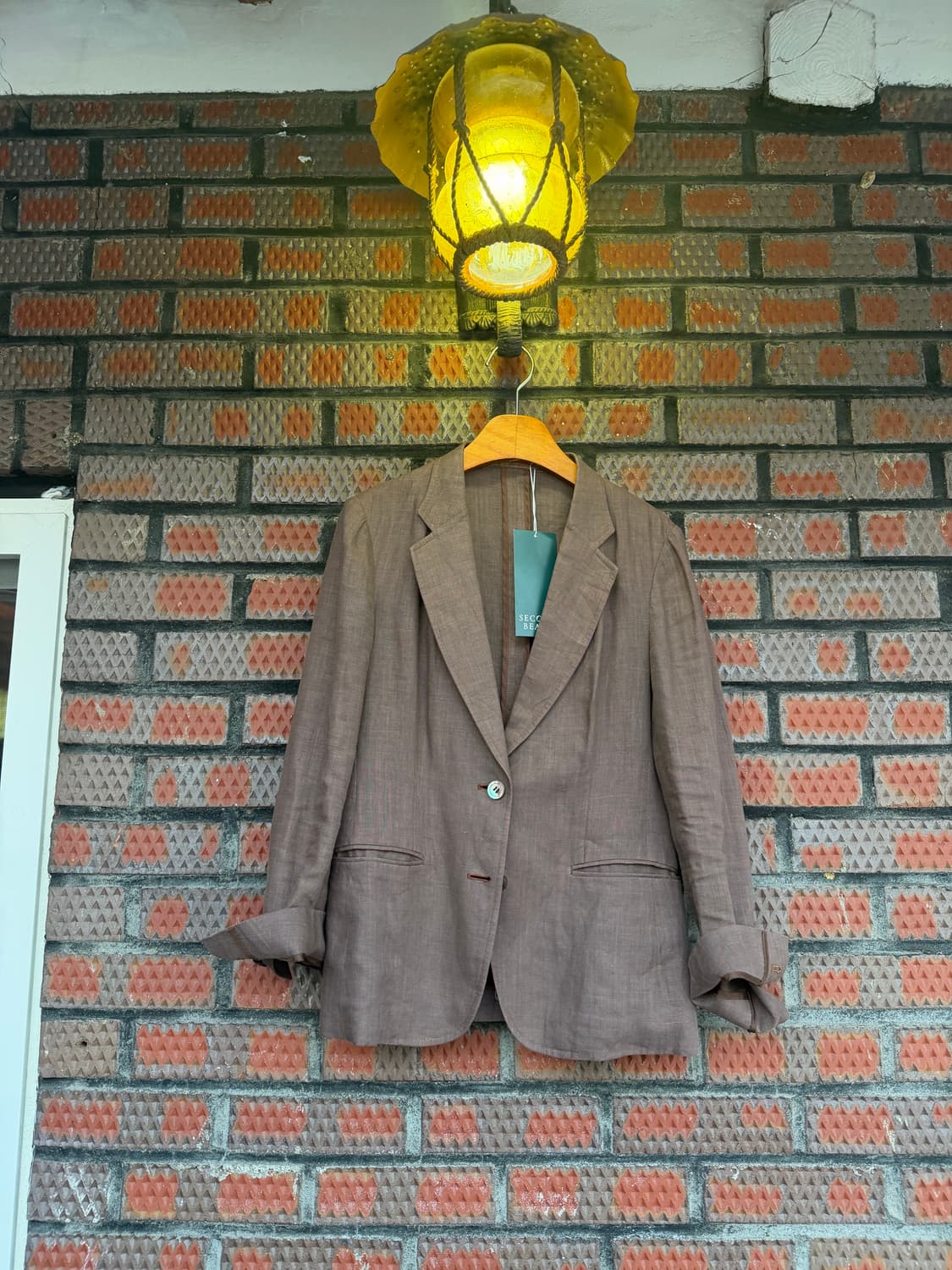 90‘s Burberry 버버리 Linen jacket  상품이미지3