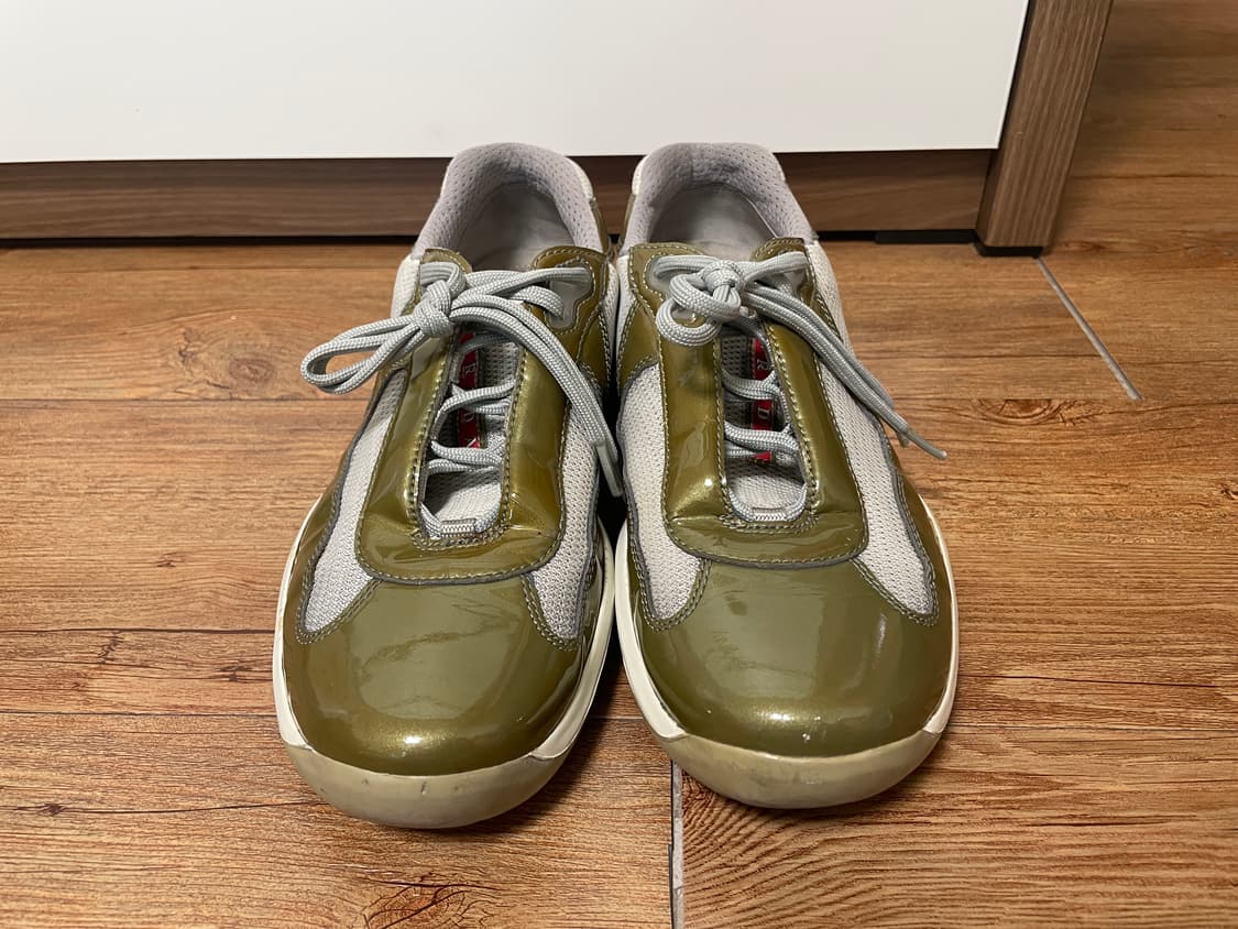 프라다 아메리카컵 올리브 그린 UK7.5 상품이미지1