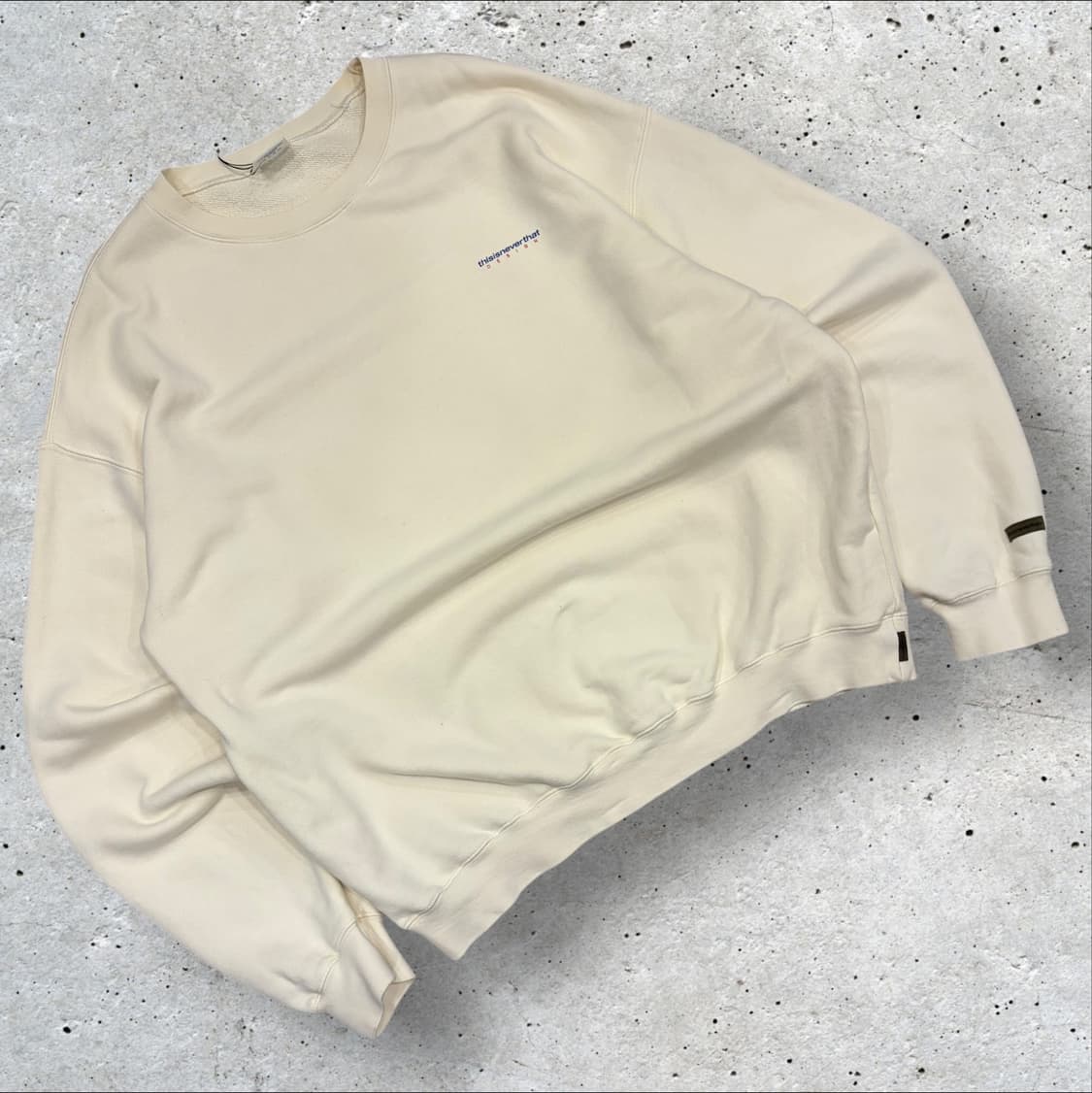 [L] 디스이즈네버댓 빅로고 맨투맨 티셔츠 레몬 C633 상품이미지2