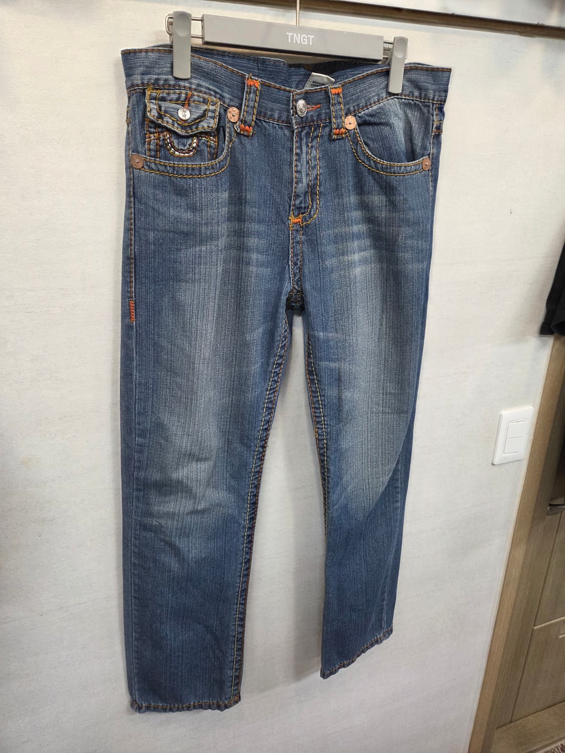 트루릴리전 빈티지 스티치 데님팬츠 34 상품이미지5