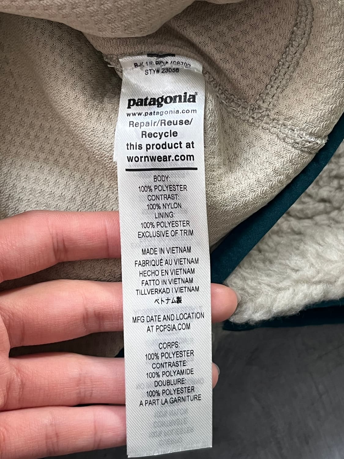 Patagonia 파타고니아 레트로 펠리컨 그린 플리스 자켓 상품이미지5