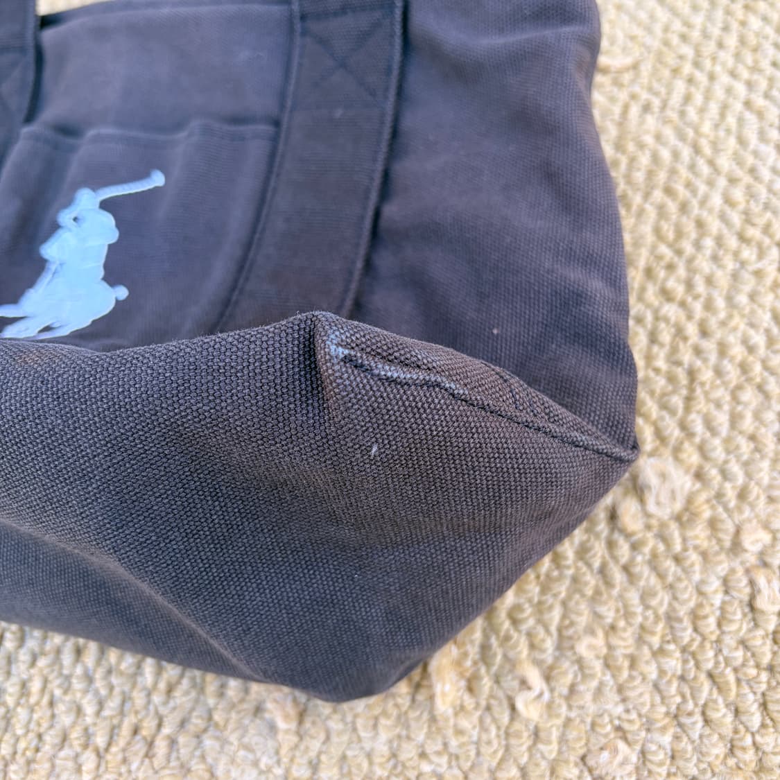 폴로 랄프로렌 화이트 빅포니 캔버스 토드백 상품이미지5