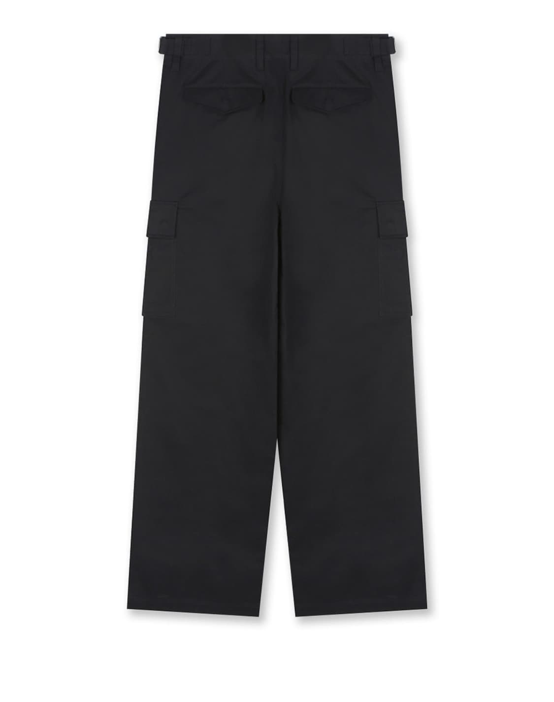 [비슬로우X데릭]COTTON TWILL CARGO PANTS BLACK 상품이미지5