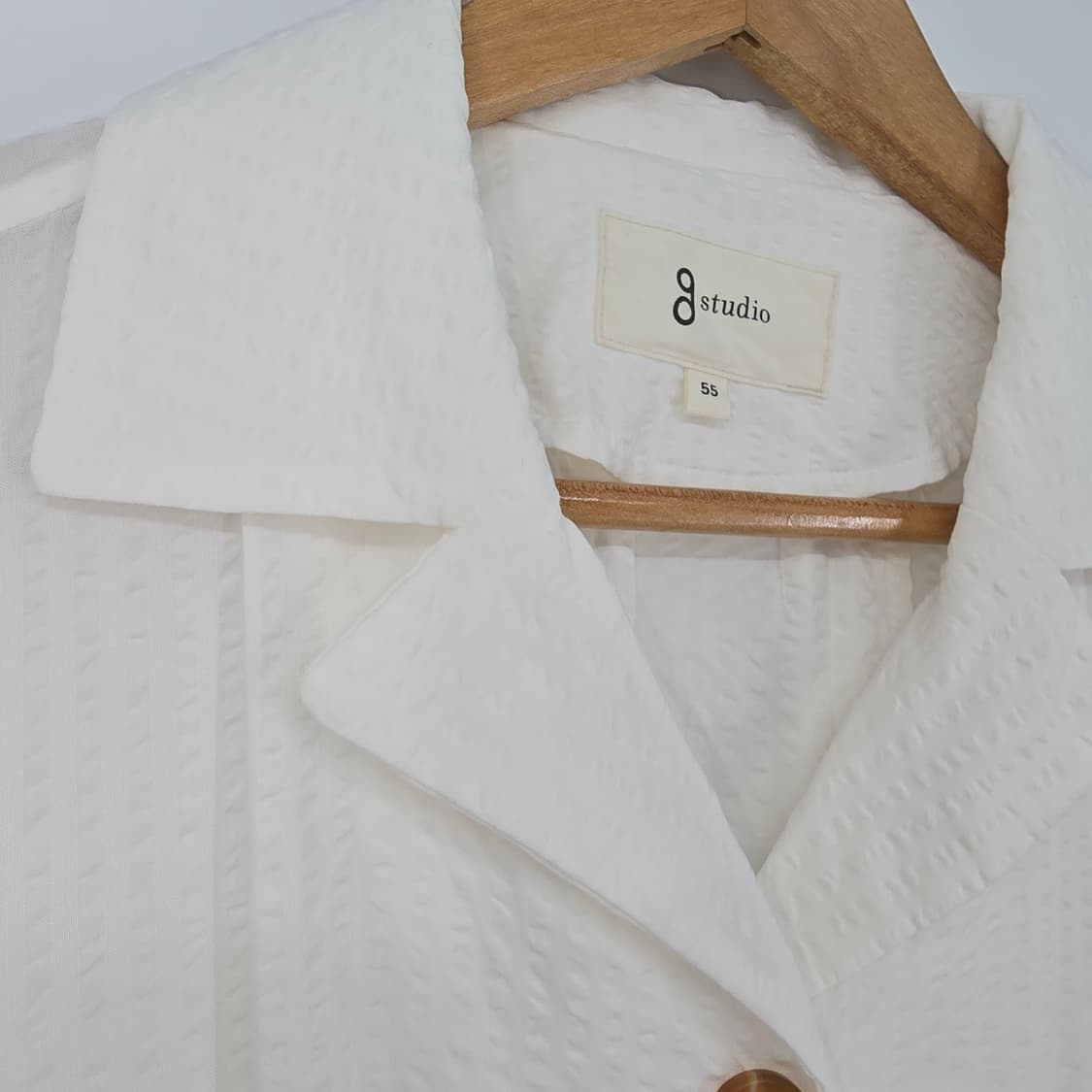 g studio 화이트 7부 소매 여름 자켓 블라우스 55 상품이미지10