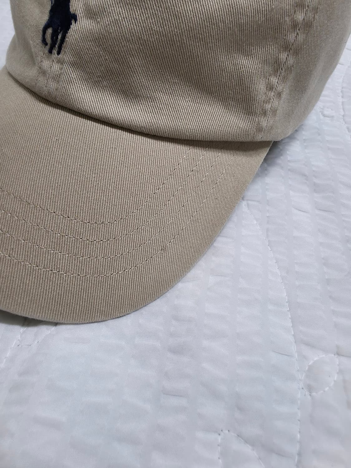 폴로 캡 모자 볼캡 베이지색상 내부 케어라벨 제거 POLO 모자 볼캡 상품이미지3