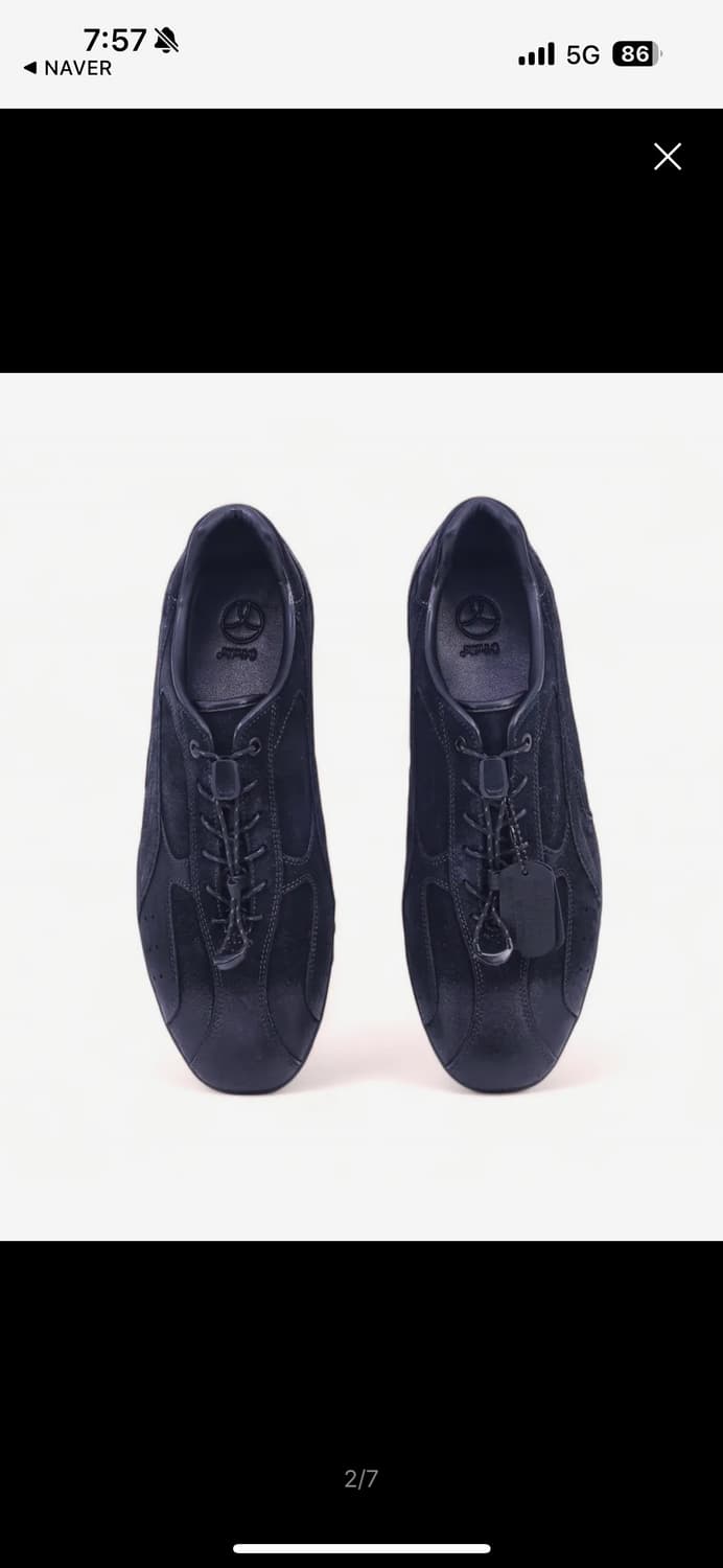 야세 스파이더 왁스 워싱 스니커즈 블랙 상품이미지3