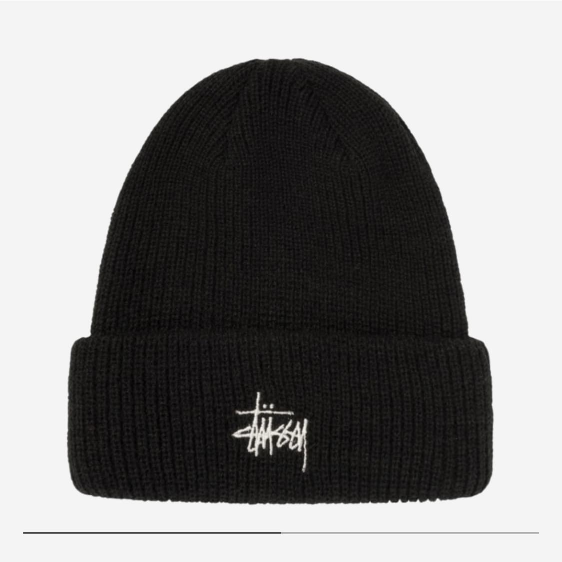 [삿포로 매장 구매] 스투시 Stussy Basic Cuff 비니 블랙 상품이미지1