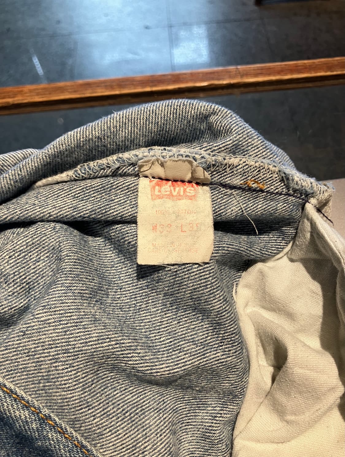 80s USA 빈티지 리바이스 501 데님 팬츠 상품이미지9