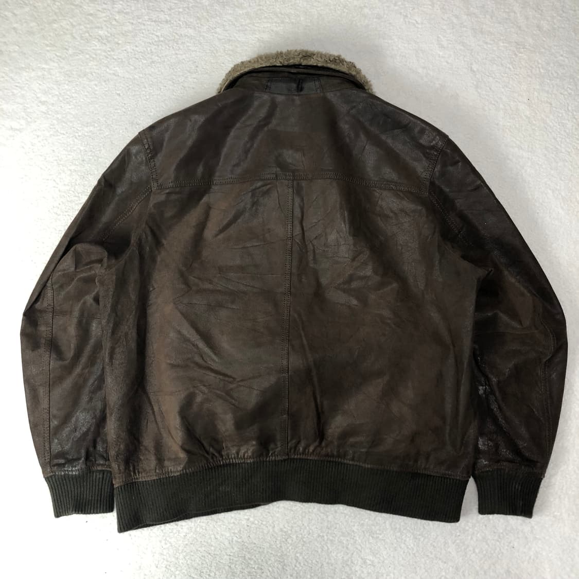 Donar 쉐어링 카라 레더자켓 *퍼탈부착가능 상품이미지2