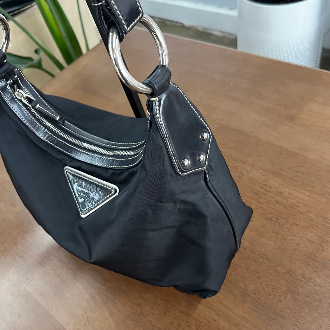 프라다 나일론/레더 호보백 상품이미지5