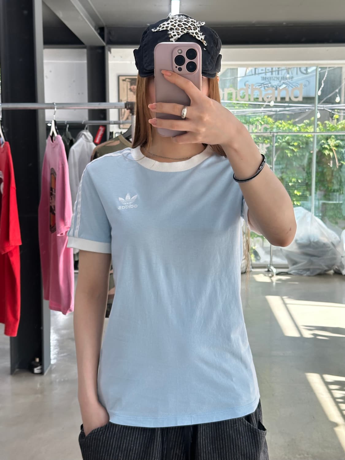 아디다스 아디컬러 반팔 삼선 링거티  상품이미지1