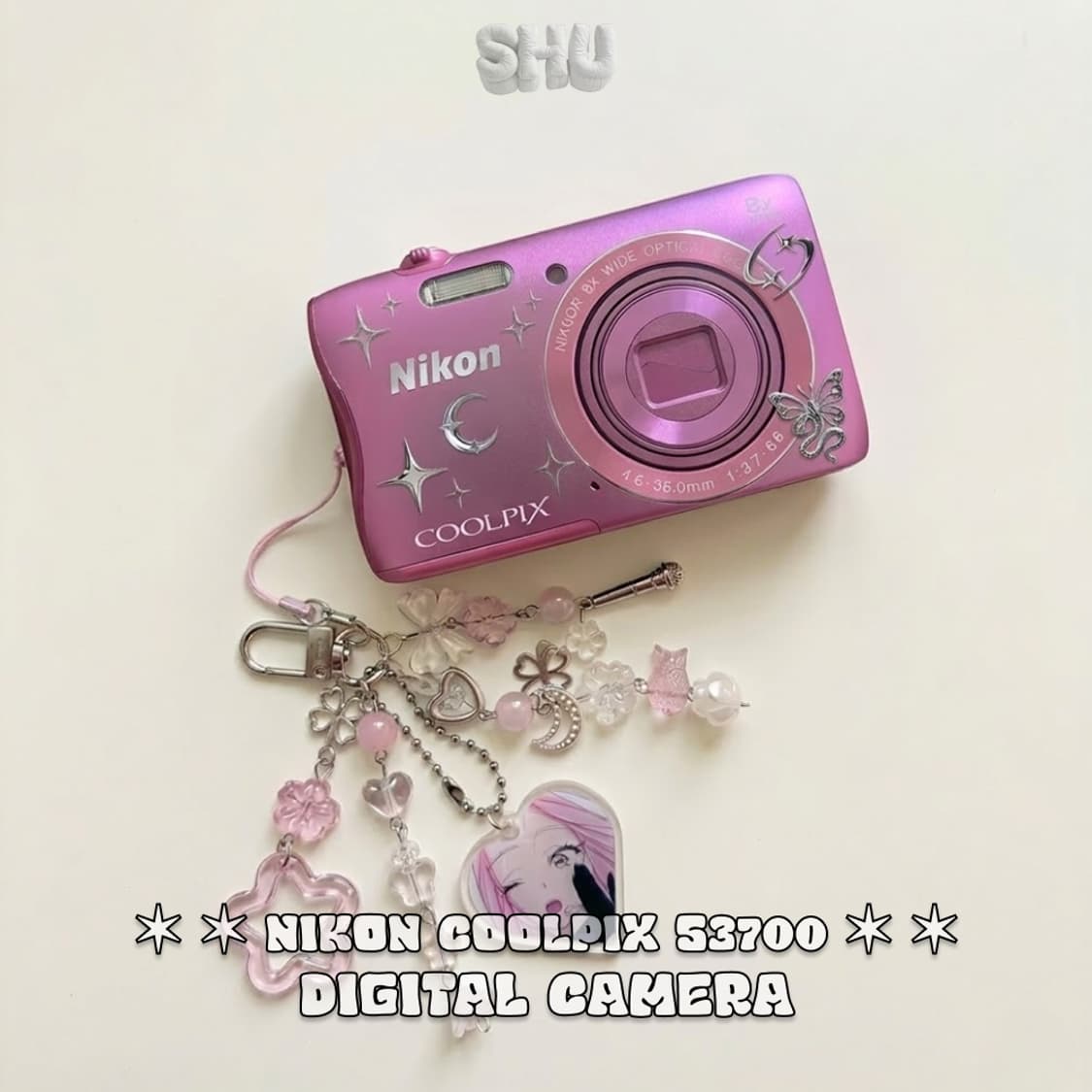 니콘 쿨픽스 Coolpix S3700 빈티지 디카 핑크 상품이미지1