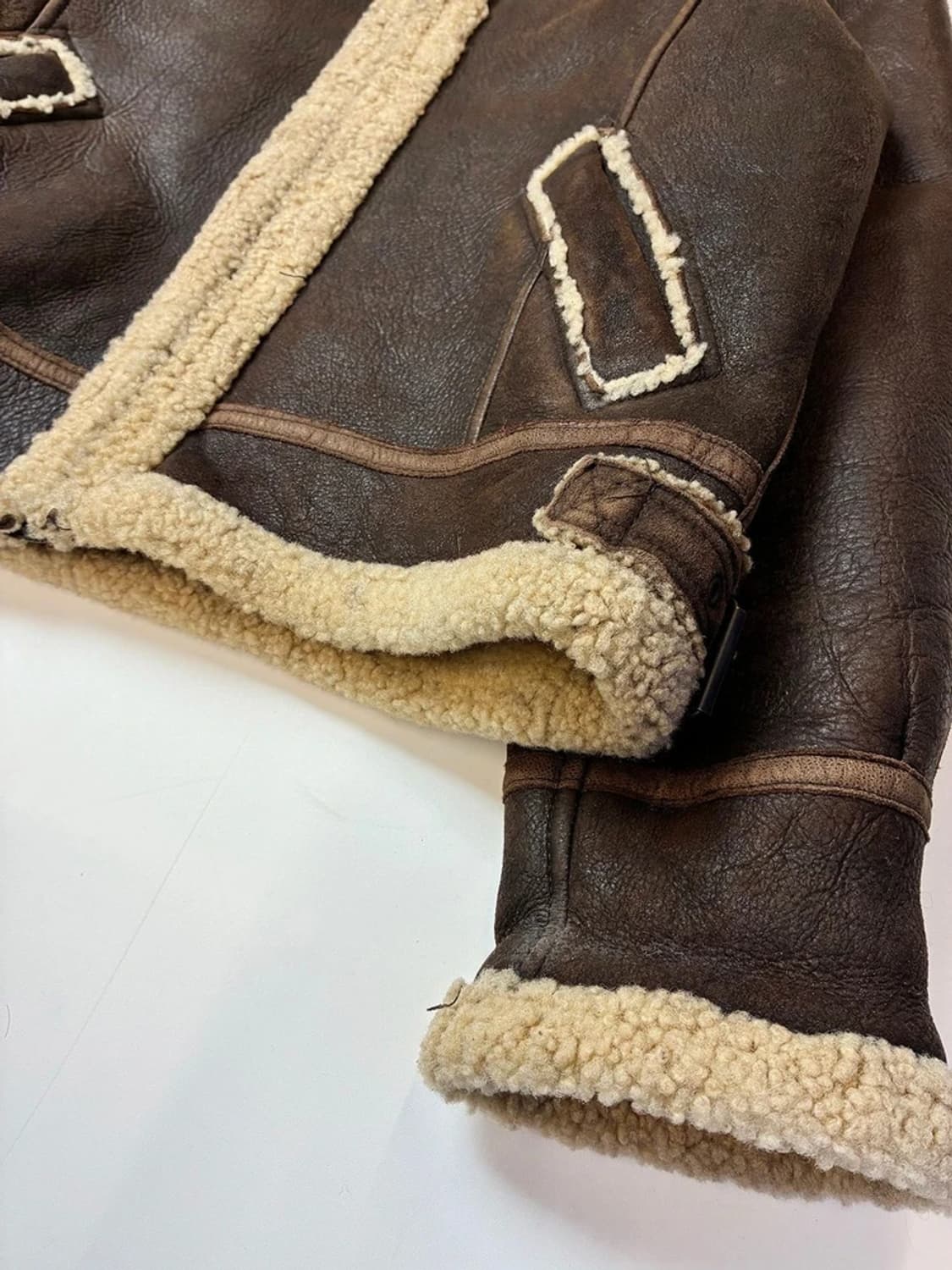 GALLUCCI 90's 시어링 플라이트 무스탕 자켓 PN5532    상품이미지3