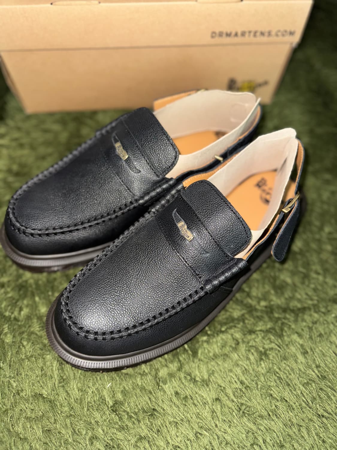 [UK10, 290] 닥터마틴 페니 로퍼 펜톤 슬링 백 레더 블랙 상품이미지2