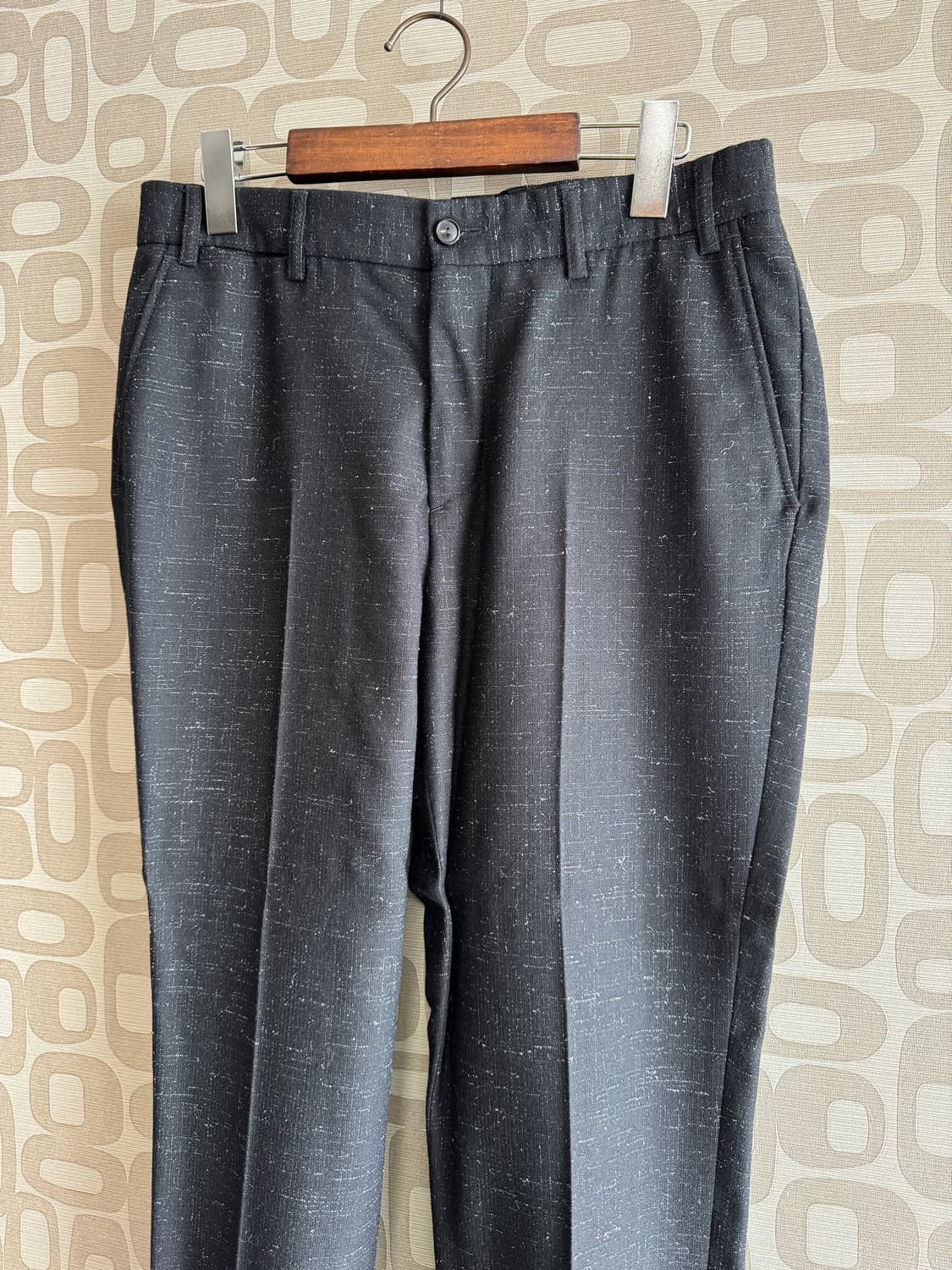 Our Legacy 아워 레가시 블랙 메탈릭 패턴 울 팬츠 바지 46 상품이미지2