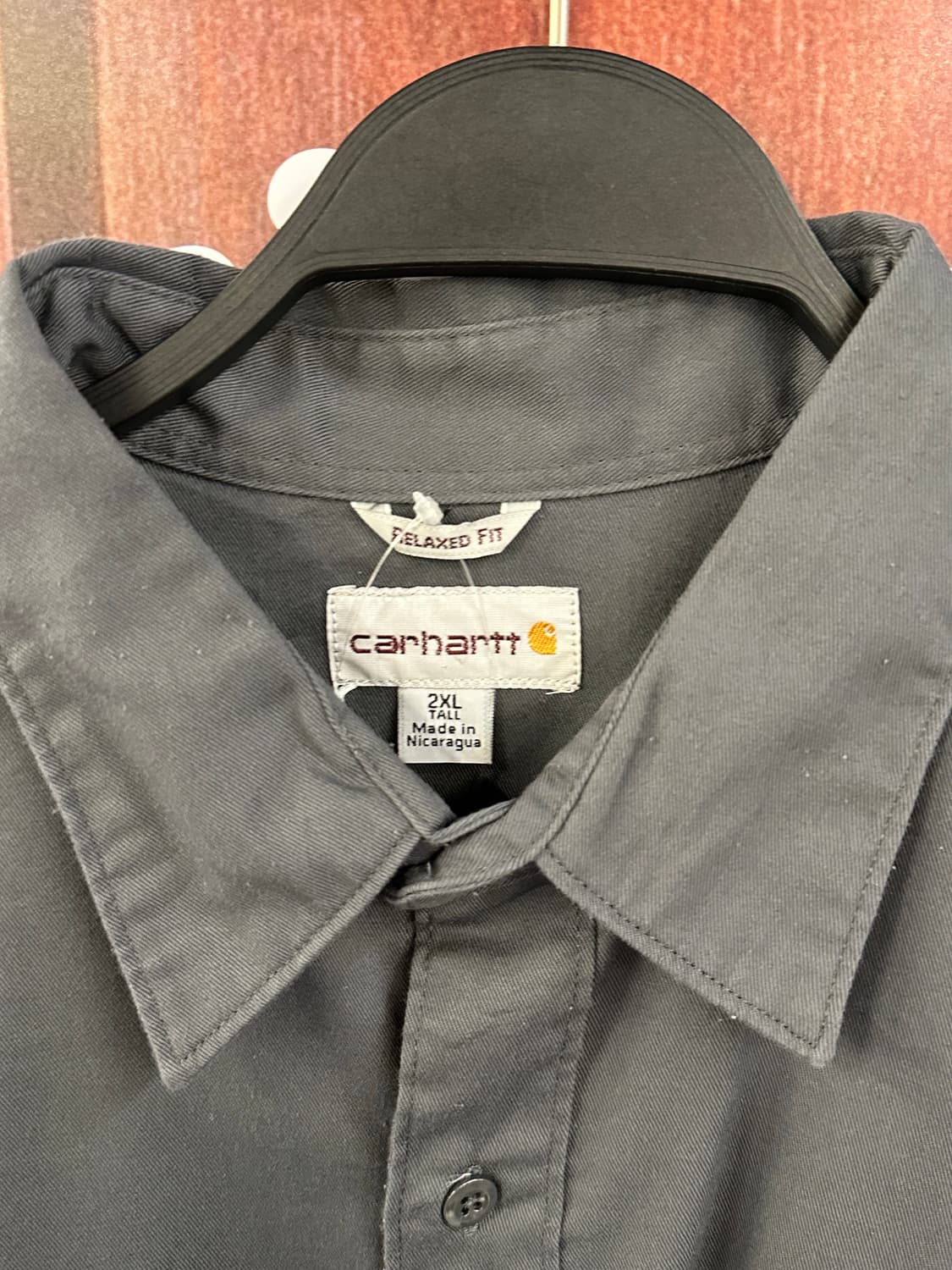 CARHARTT 칼하트 차콜그레이포켓 반팔셔츠 상품이미지2