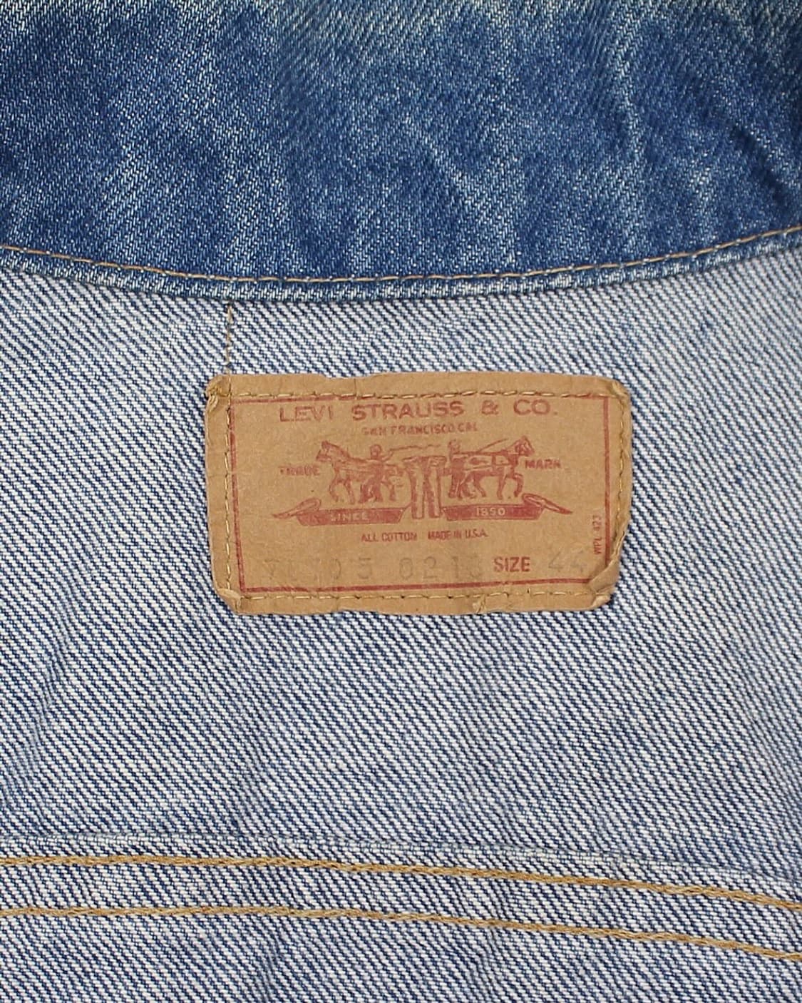 1970s USA 리바이스 70505-0213 데님 자켓 빈티지 미국제 상품이미지5