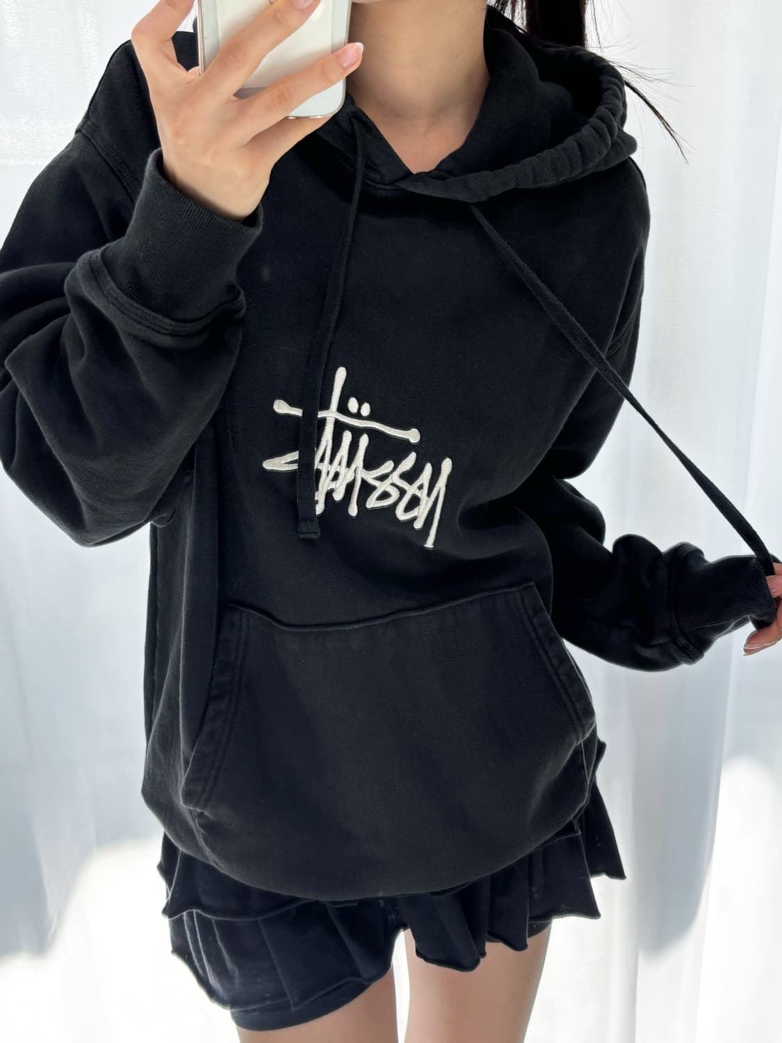 Stussy 스투시 블랙 후디 상품이미지2