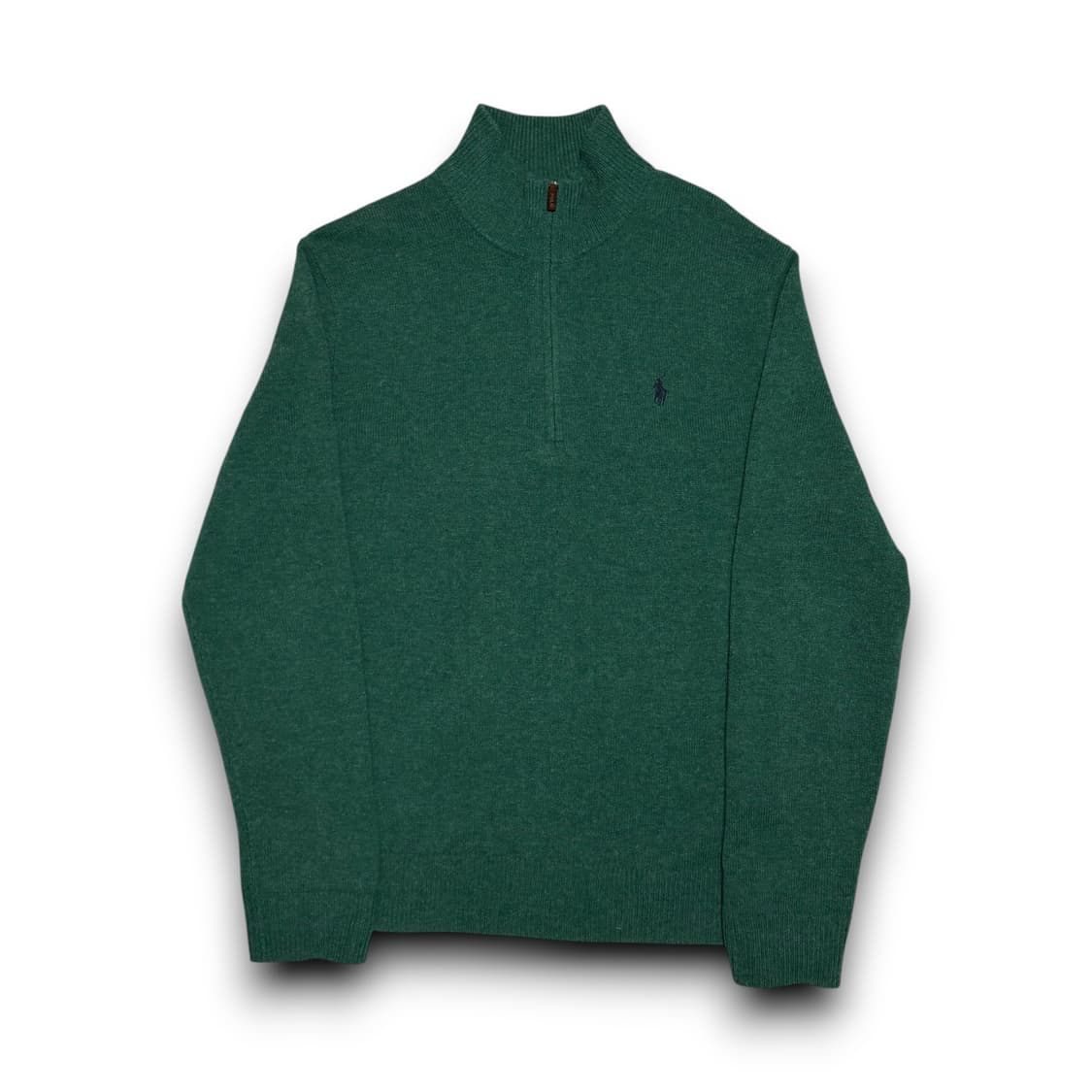 Polo Ralph Lauren 100% 울 그린 반집업 니트 상품이미지1