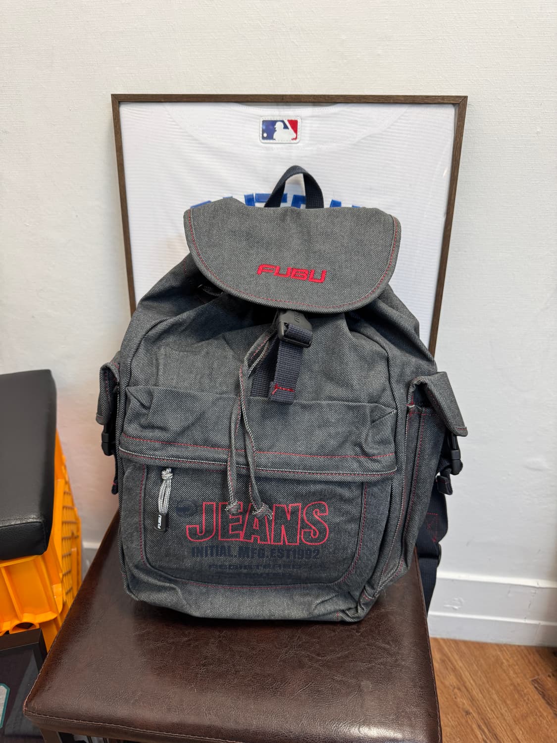 FUBU 후부 올드스쿨 데님 백팩 상품이미지1