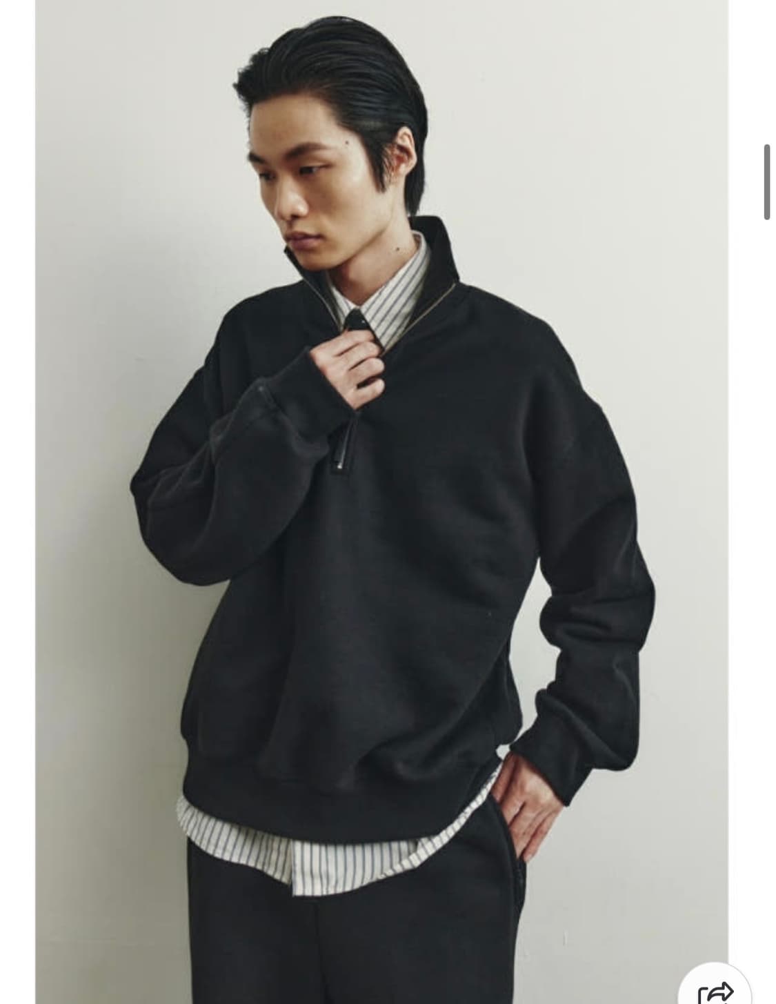 youth Coverstitch Half-zip Sweatshirt 상품이미지3