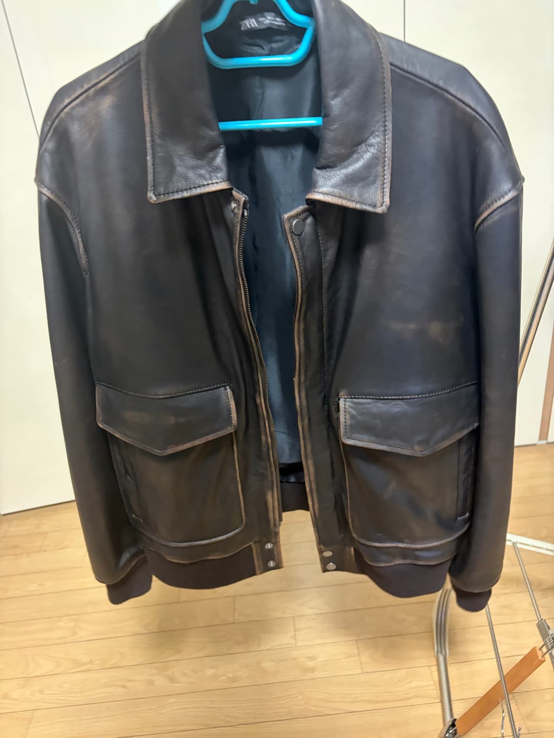 자라 레더자켓 상품이미지1