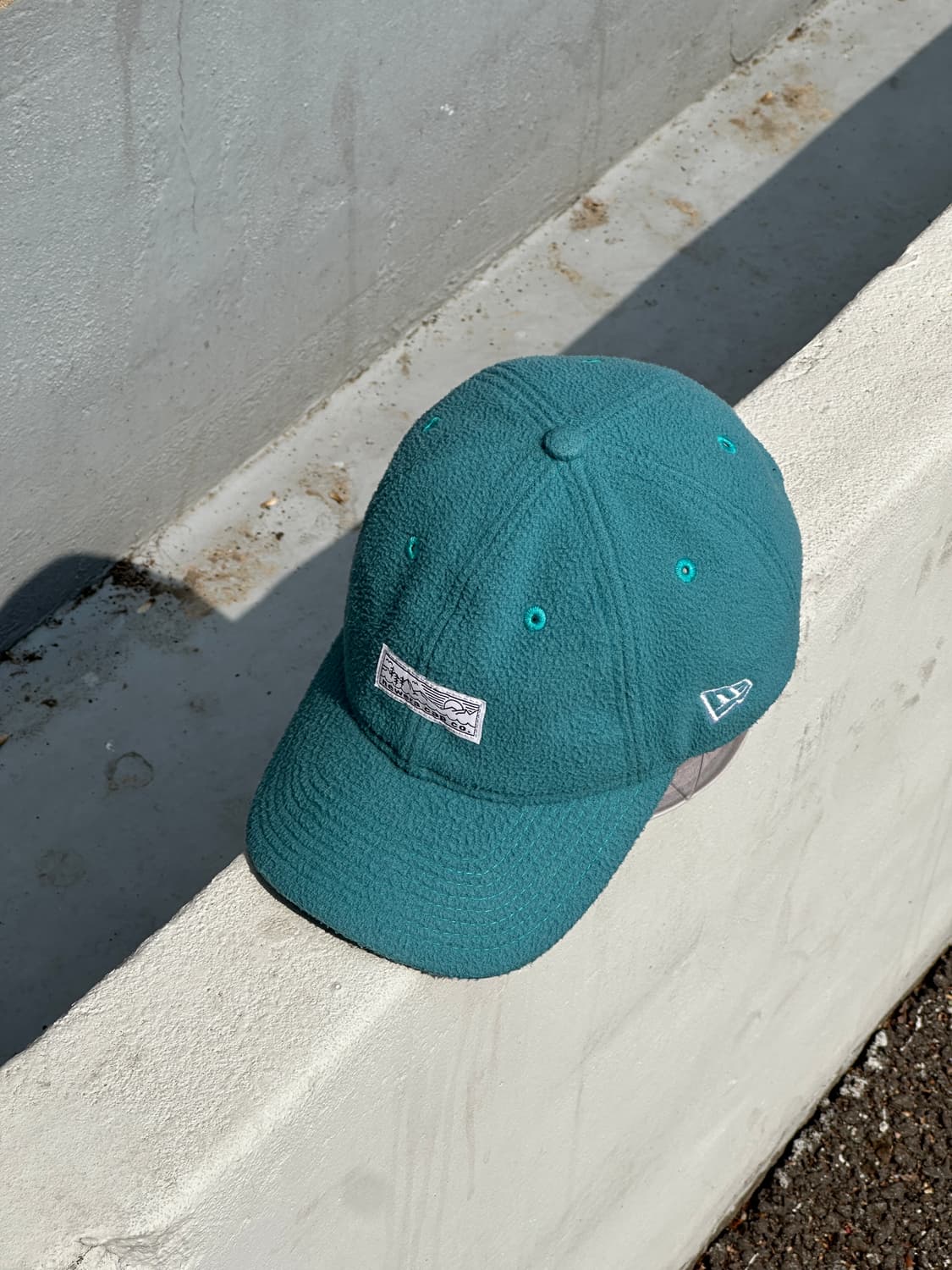 [M-L] 뉴에라 9FORTY 청록 플리스 볼캡 모자 상품이미지2