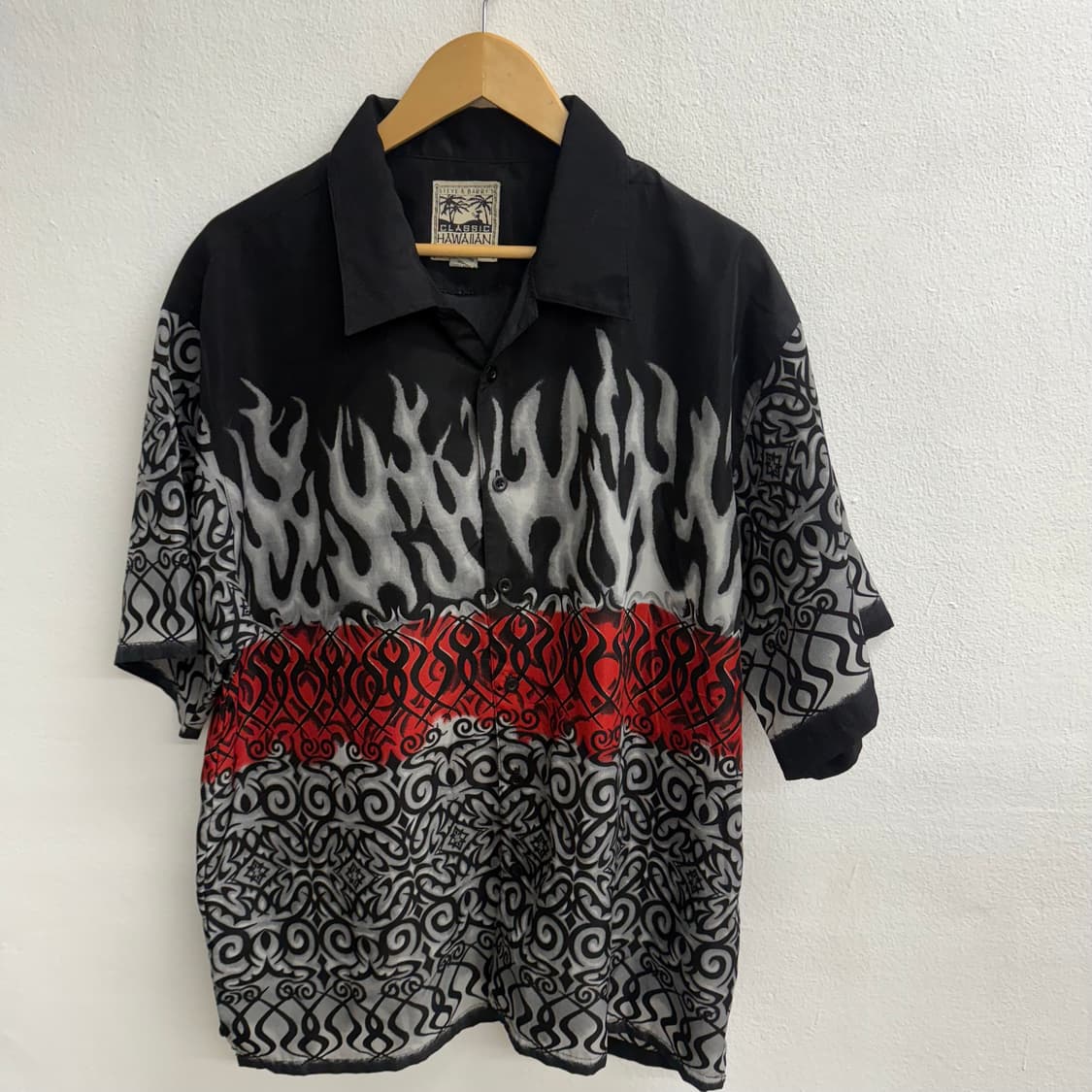 CLASSIC HAWAIIAN 하와이안 트라이벌 버튼업 셔츠 (XL) 상품이미지1