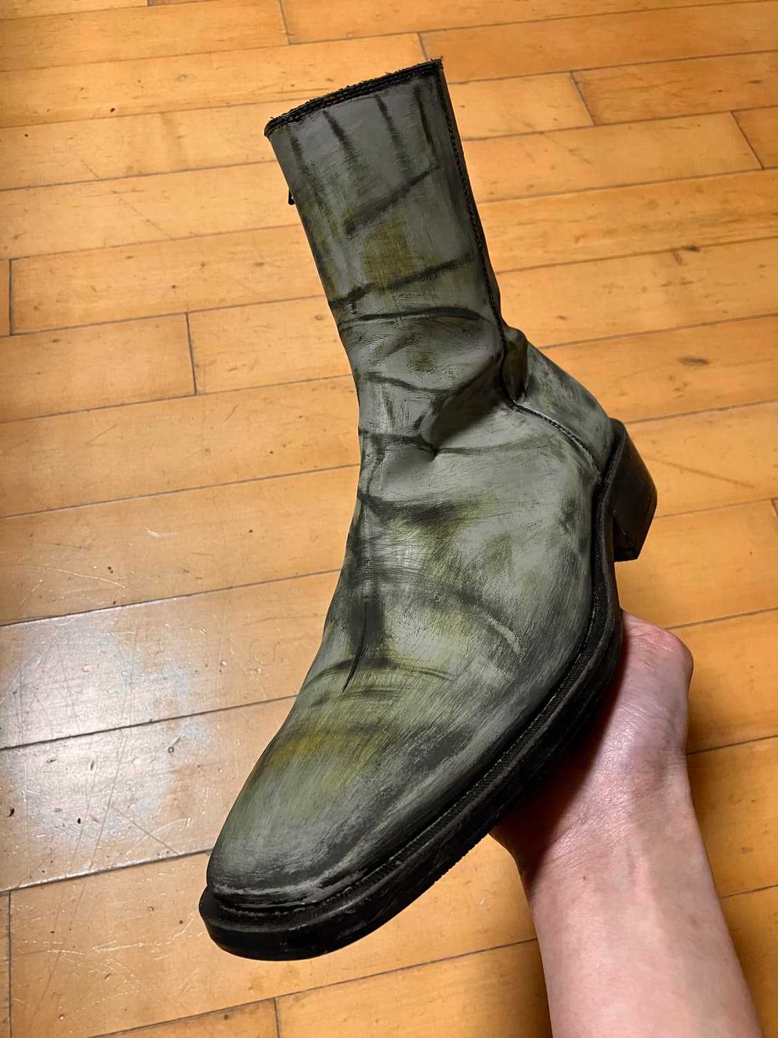 Japanese 90s 러스트 페인티드 스퀘어토 부츠 270 상품이미지2