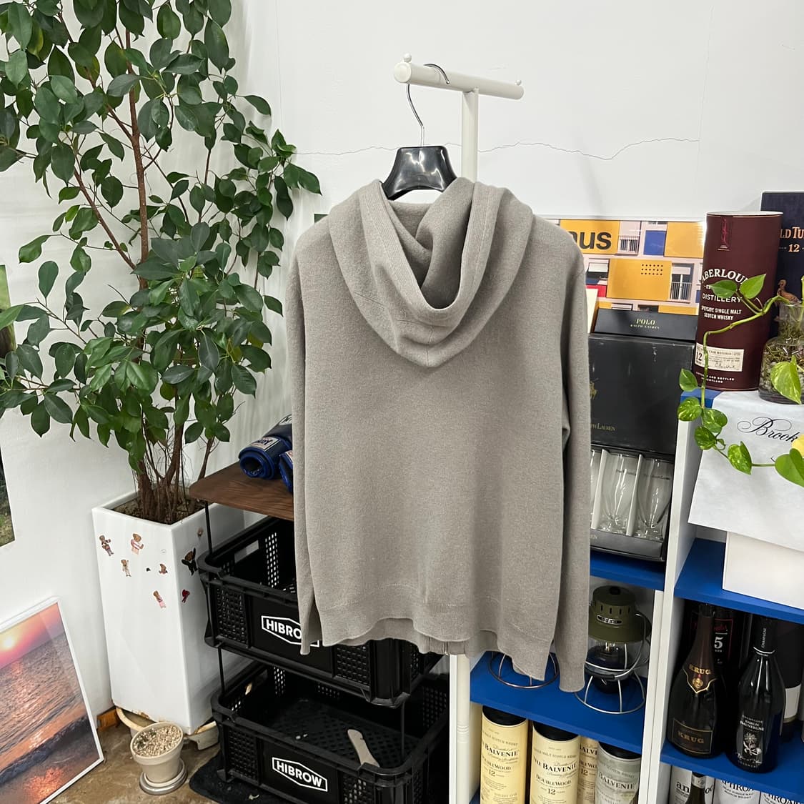 더캐시미어 캐시미어 블렌드 후드집업 90 상품이미지4