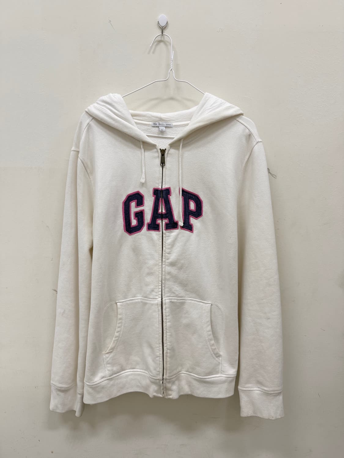 갭 화이트 후드집업 상품이미지1