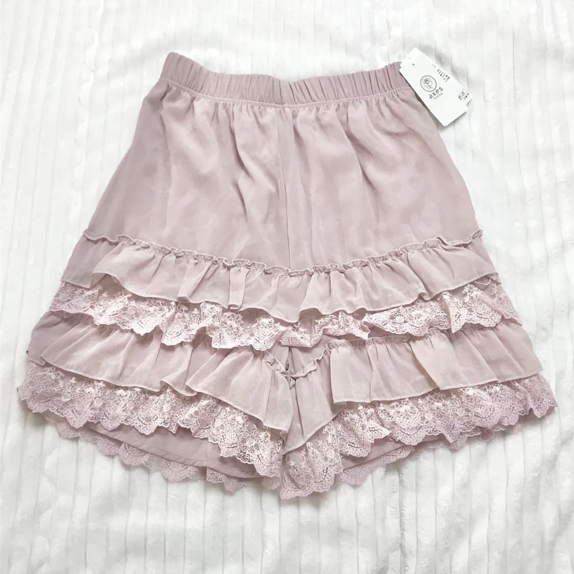 엑시즈팜 레이스 프릴 스커트팬츠 상품이미지1