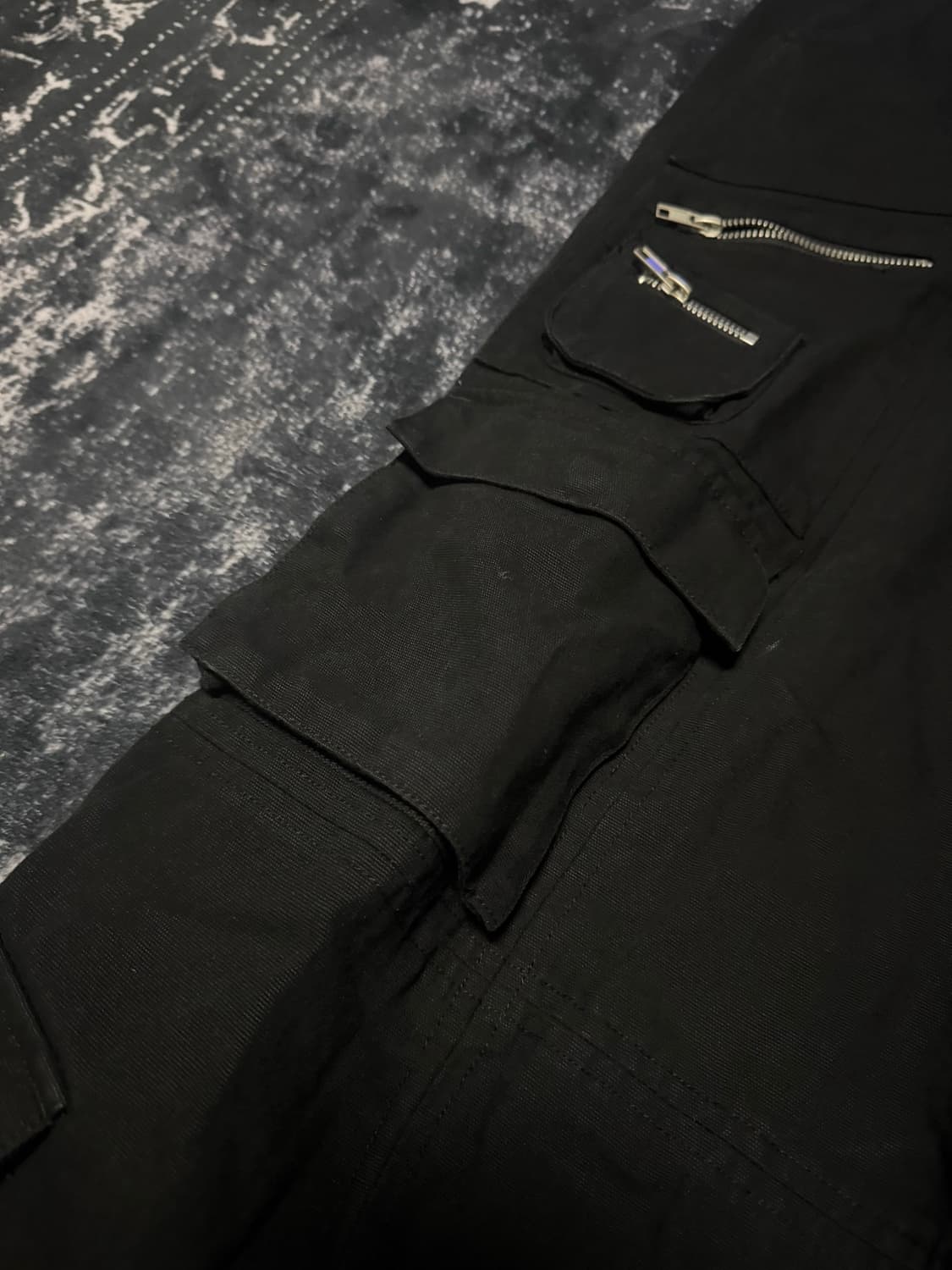 MULTI POCKET CARGO PANTS - BLACK 상품이미지2