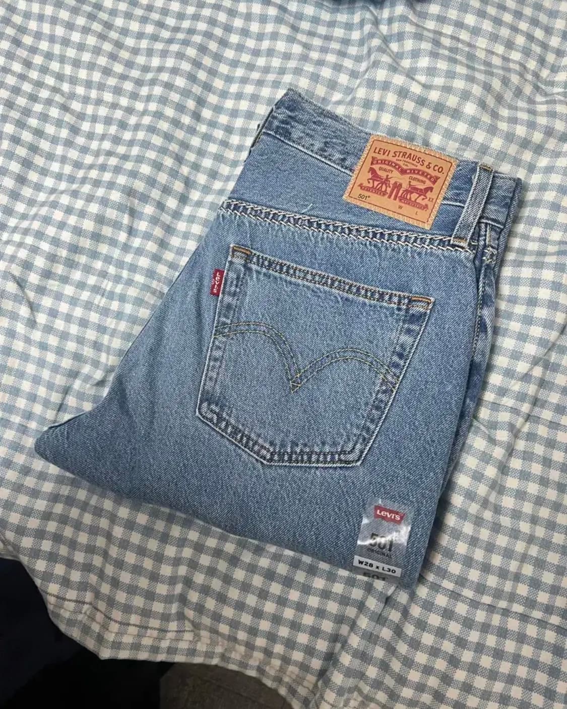 리바이스 청바지 501 스티치 디자인 새상품 급처 상품이미지1