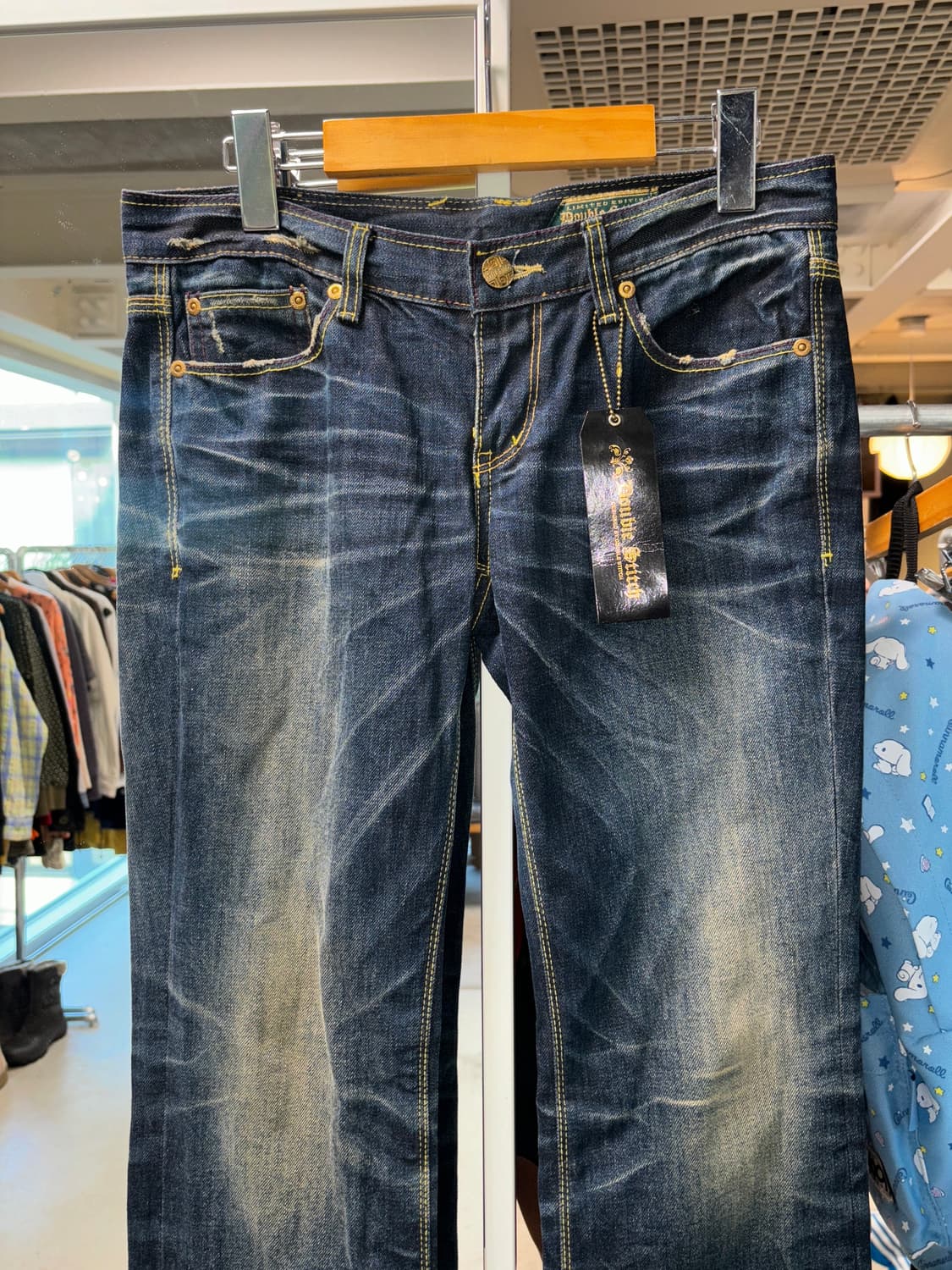 더블 스티치 로우라이즈 진 상품이미지2