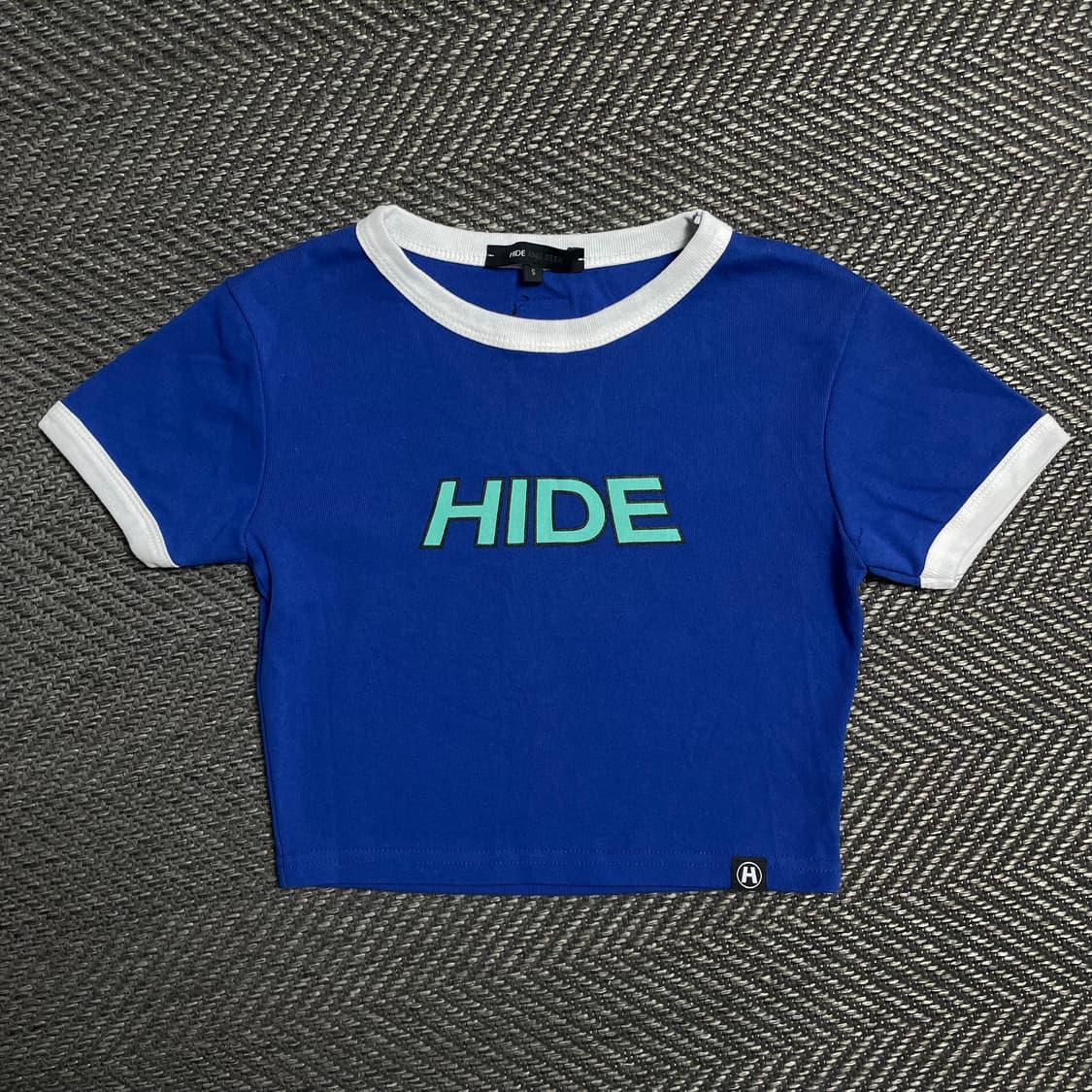 HIDE 우먼스 빅로고 크롭 반팔 티셔츠o 5127 상품이미지1