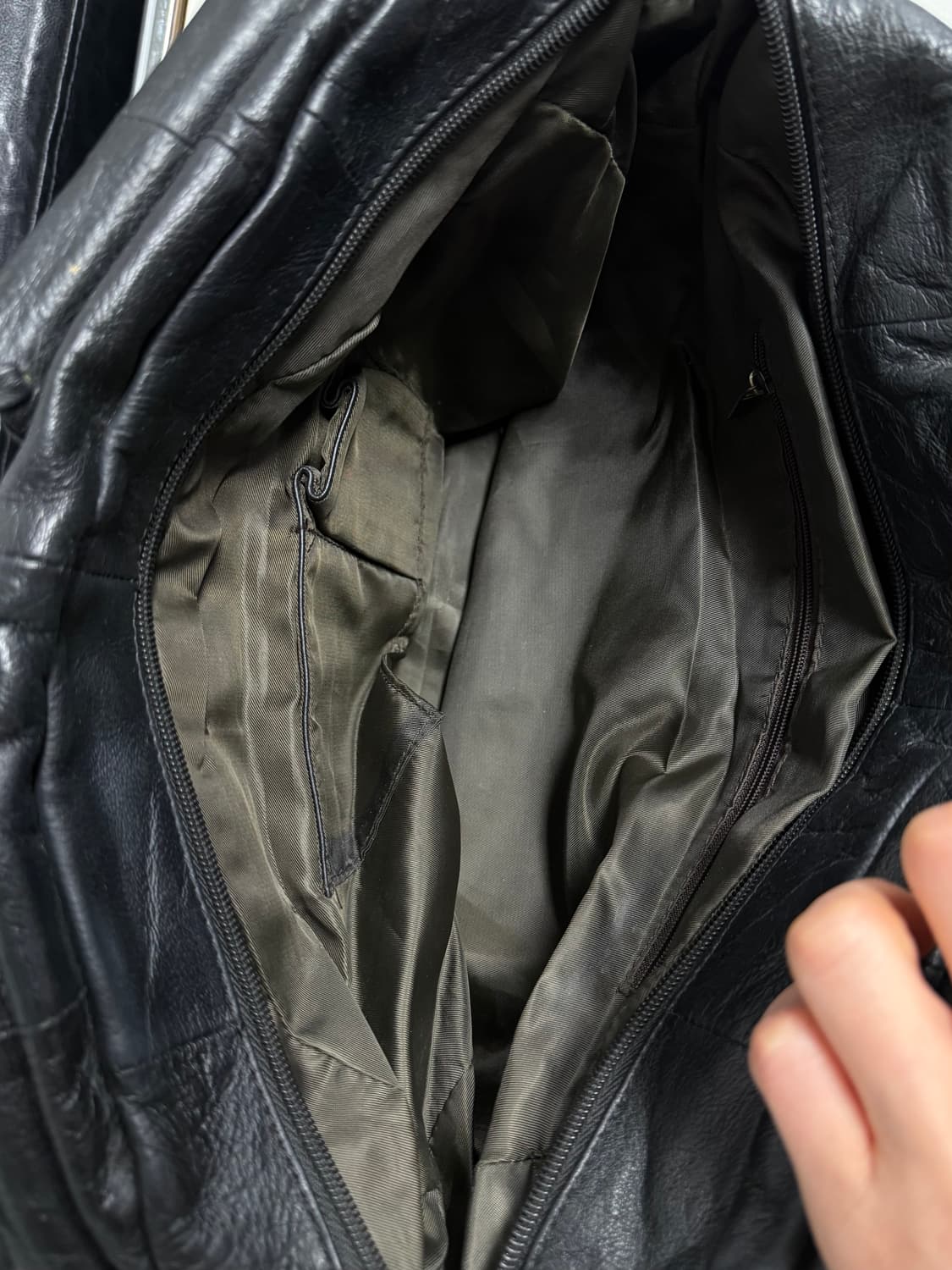 빈티지 레더 숄더 백 상품이미지5