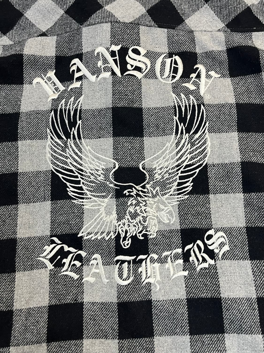 밴슨 레더스 자수 셔츠 자켓 그레이 L #csz3311 상품이미지9