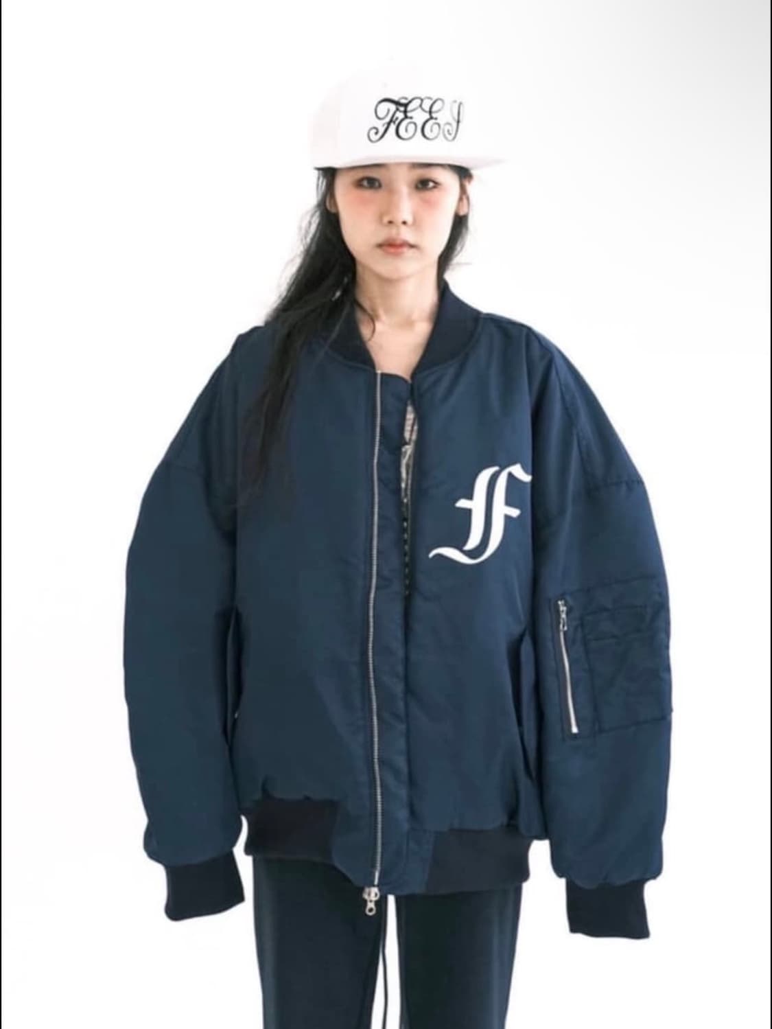 샵페어리 봄버 네이비 상품이미지1