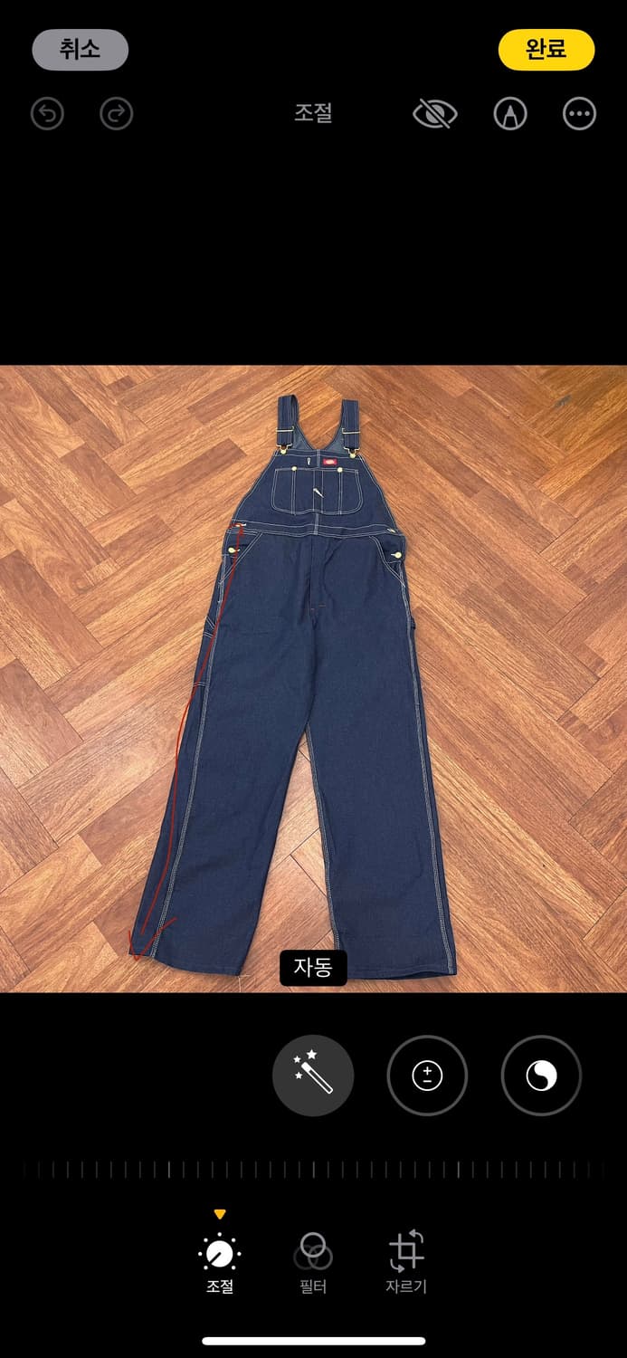 디키즈 카펜터 데님 오버롤 상품이미지5